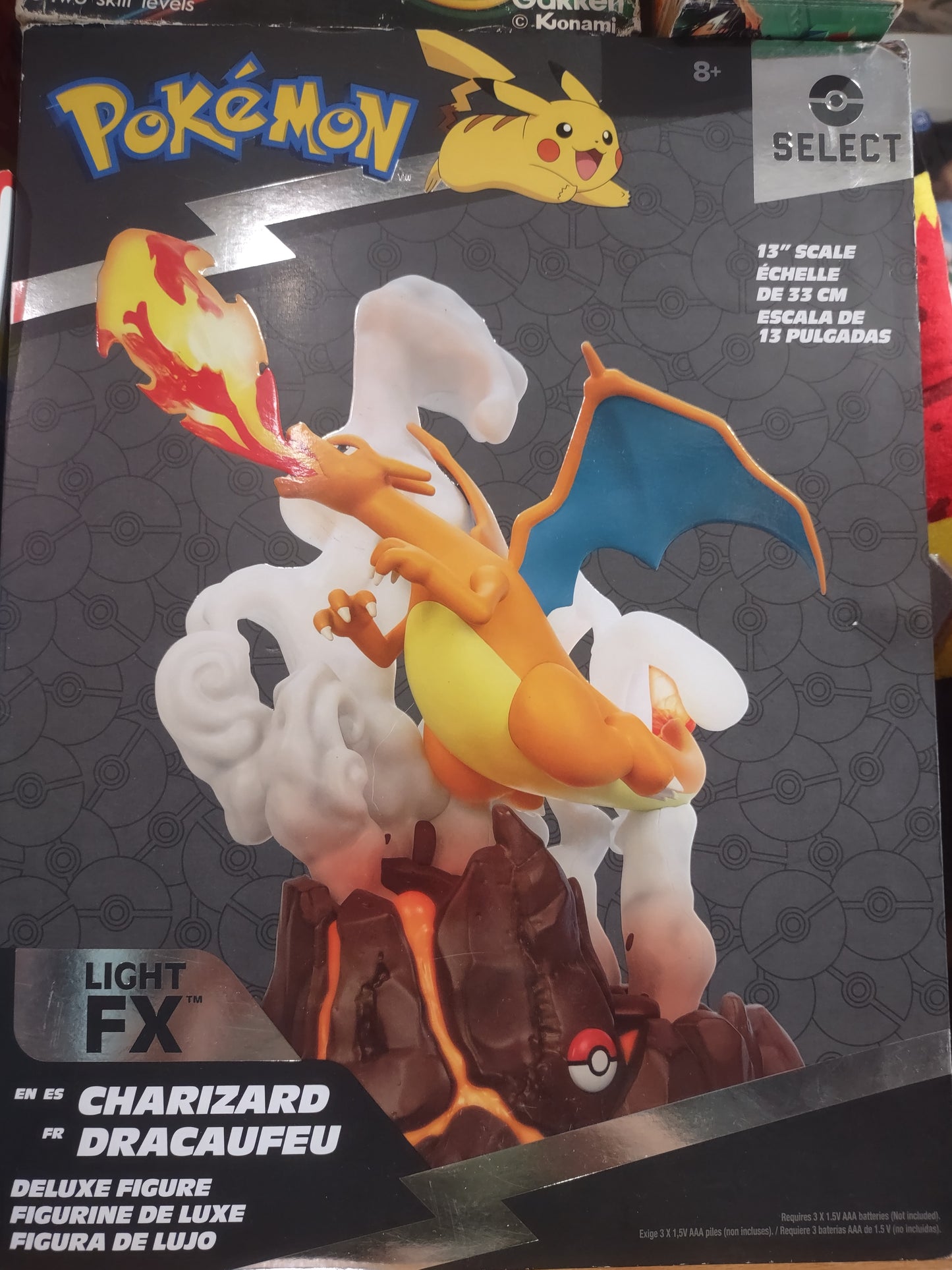 Action figures Pokémon light FX select Charizard Dracaufeu Deluxe figure