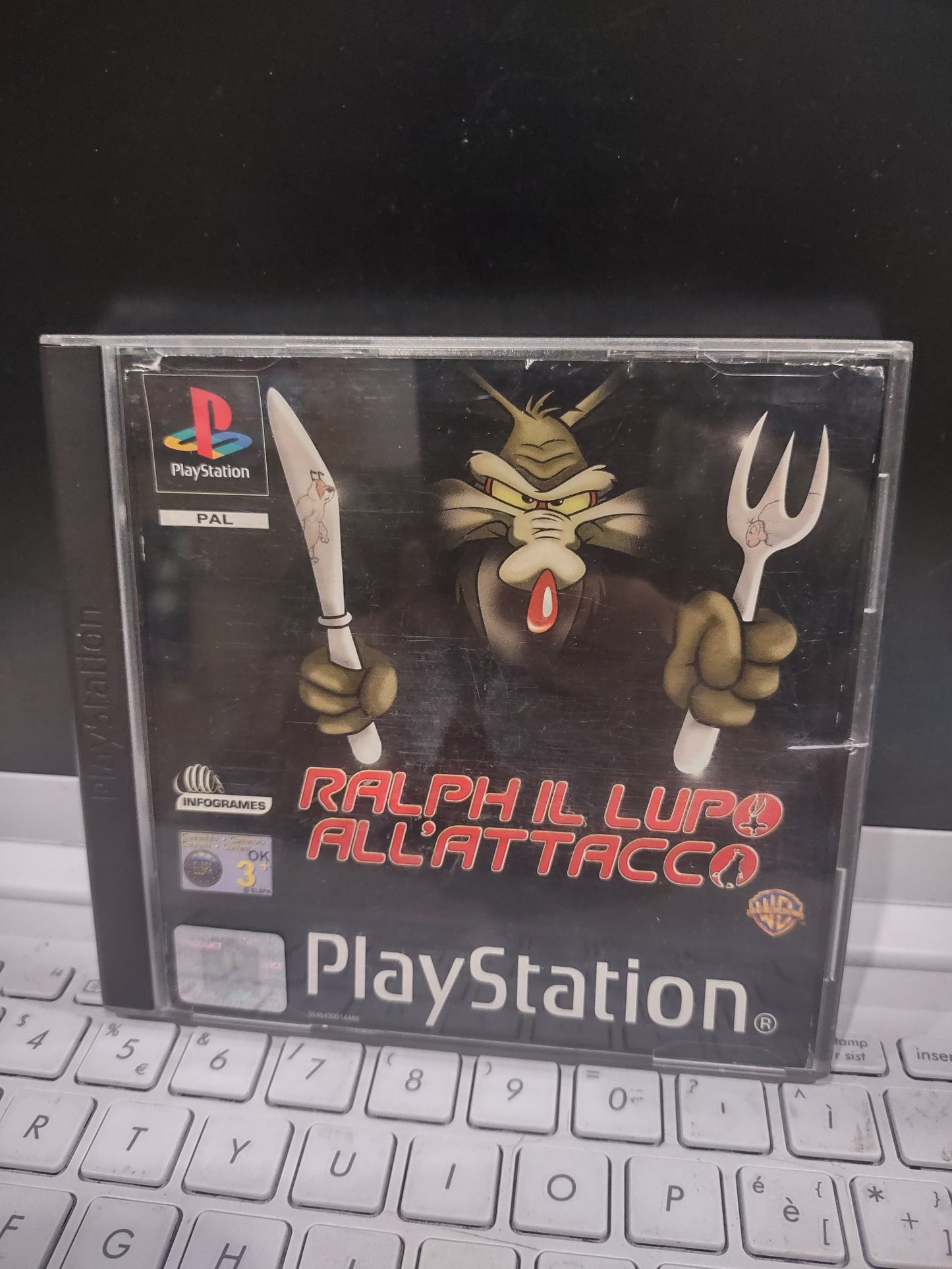 Gioco PS1 PlayStation pal ita Ralph il lupo all'attacco Warner Bros