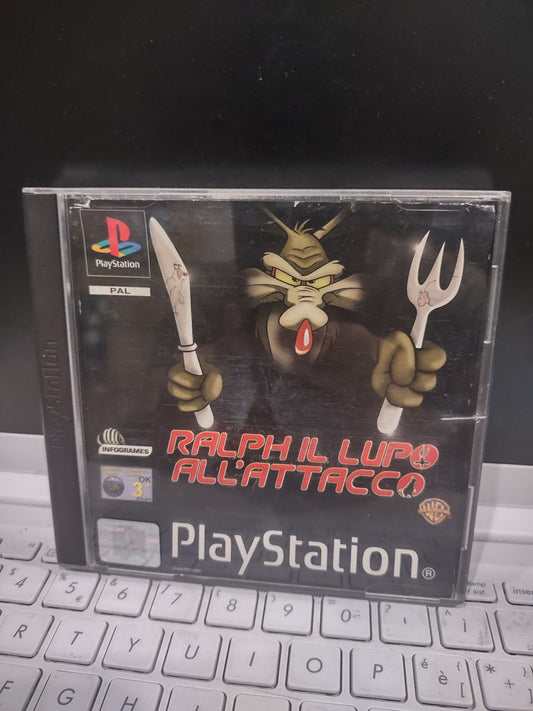 Gioco PS1 PlayStation pal ita Ralph il lupo all'attacco Warner Bros
