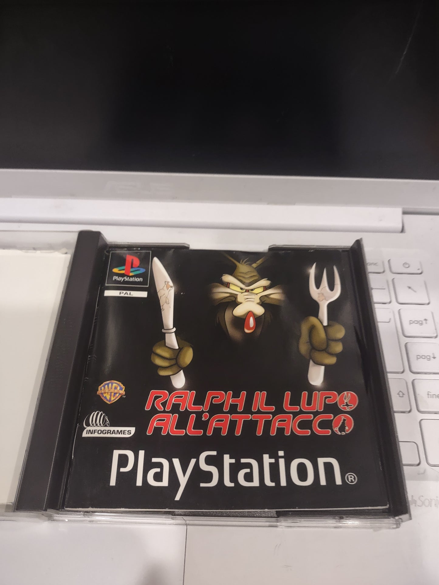 Gioco PS1 PlayStation pal ita Ralph il lupo all'attacco Warner Bros