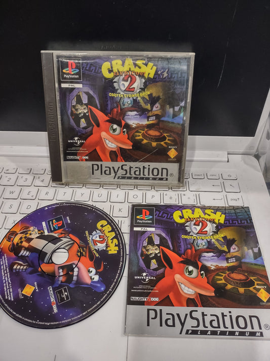 Gioco PlayStation PS1 Crash Bandicoot 2 Cortex strikes back