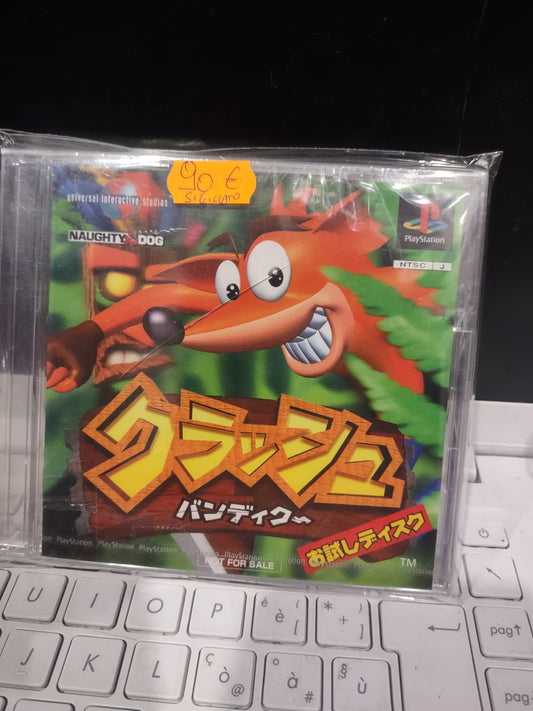 Gioco PlayStation PS1 sigillato Japan Crash Bandicoot demo promo
