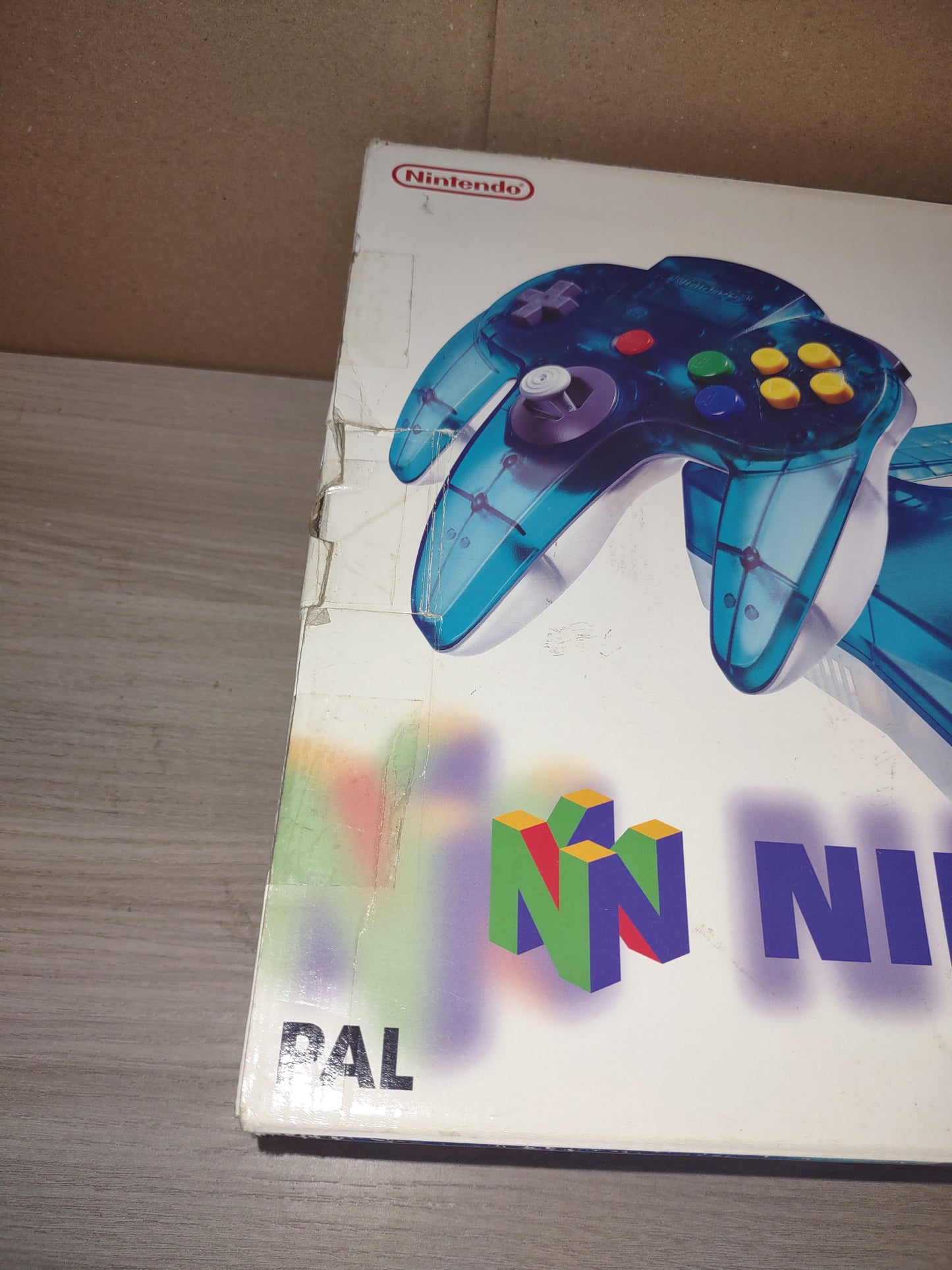 Console Nintendo 64 n64 clear blue con Super Mario 64 Limited PAL EUR