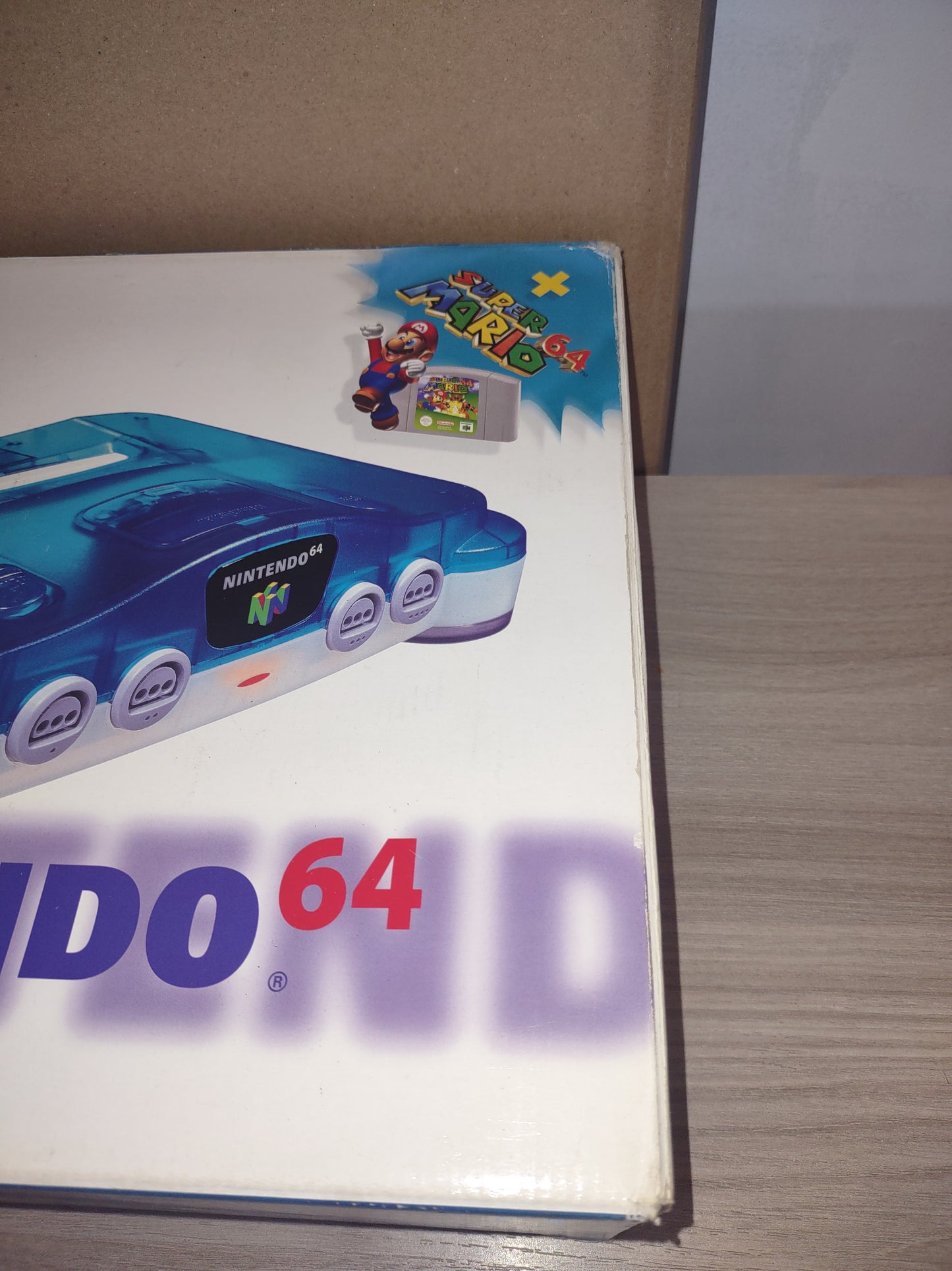 Console Nintendo 64 n64 clear blue con Super Mario 64 Limited PAL EUR