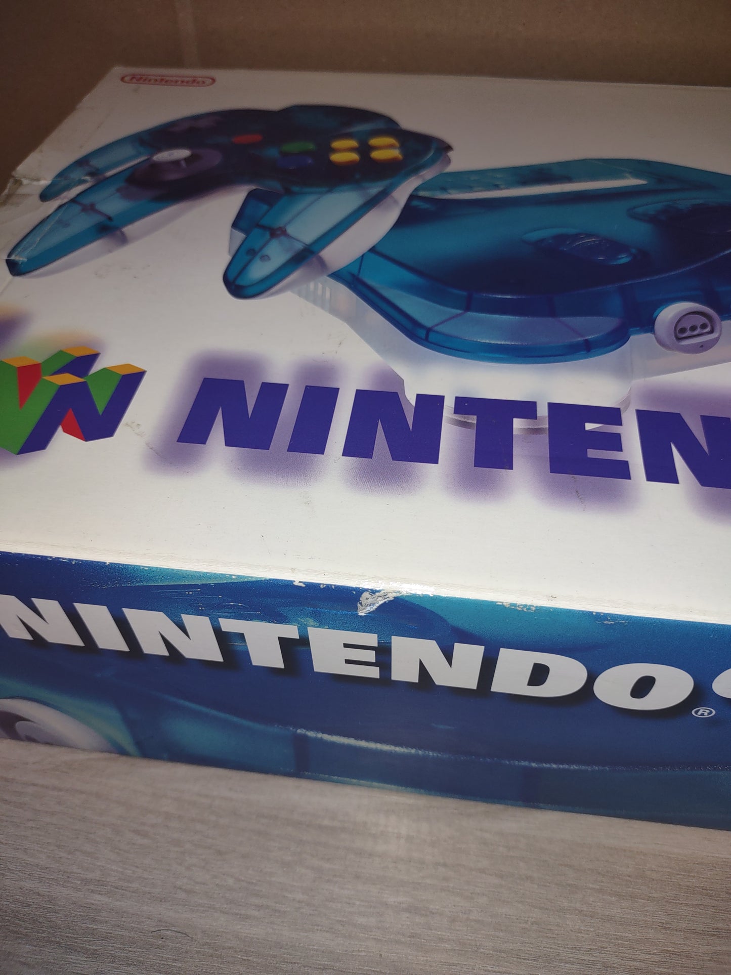 Console Nintendo 64 n64 clear blue con Super Mario 64 Limited PAL EUR