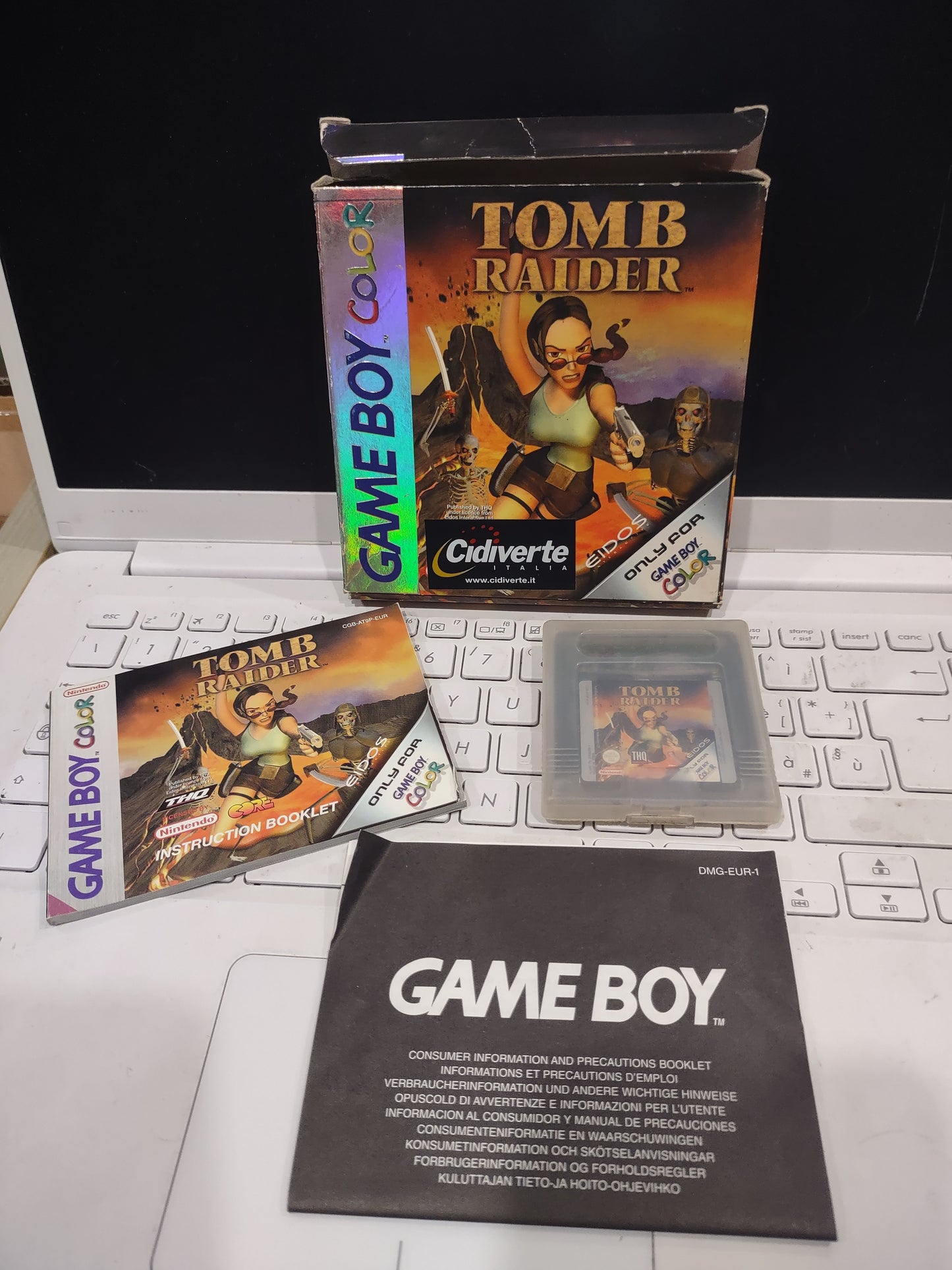 Gioco Nintendo Game boy color tomb Raider