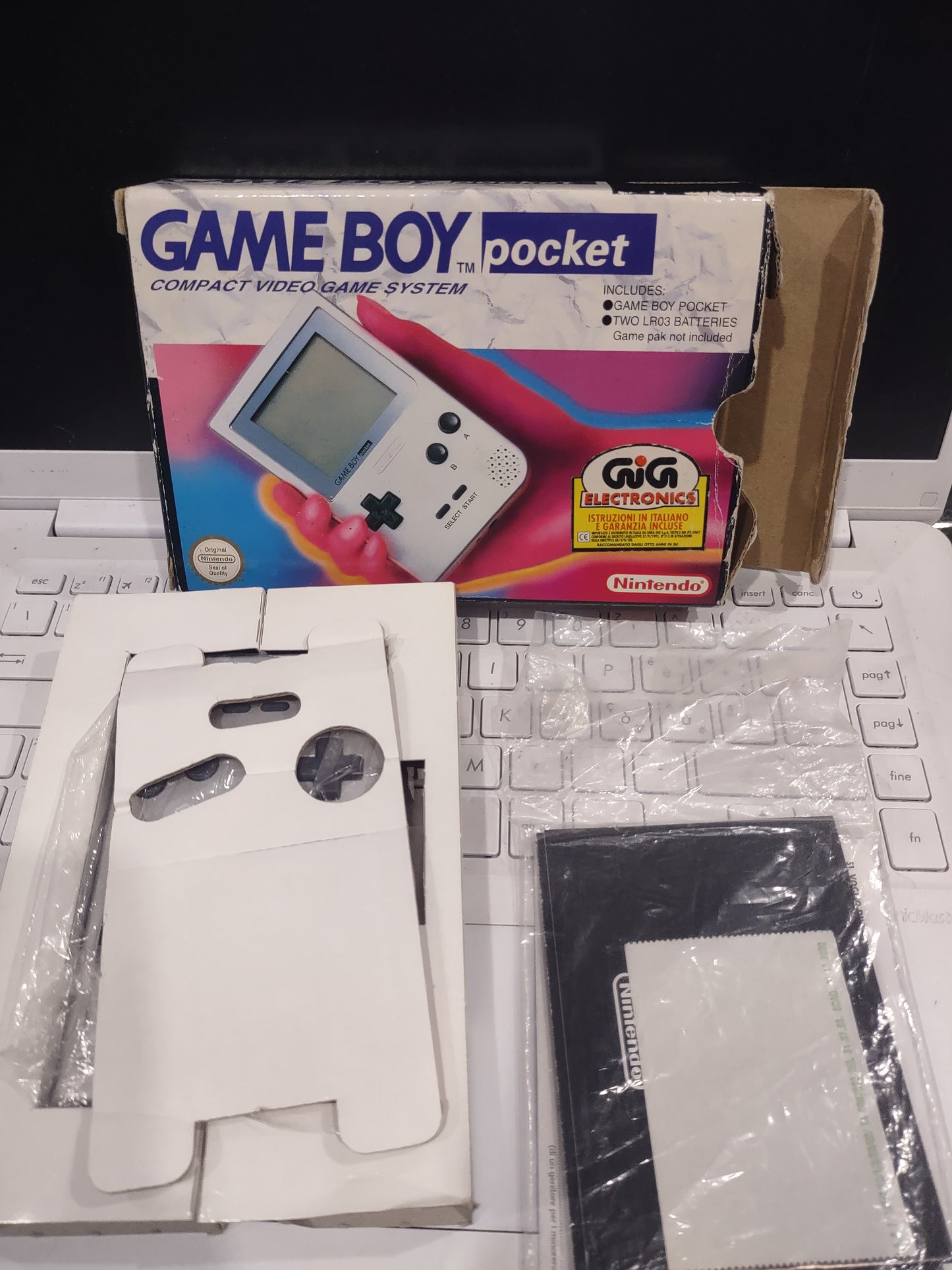 Console Nintendo Game boy Pocket silver