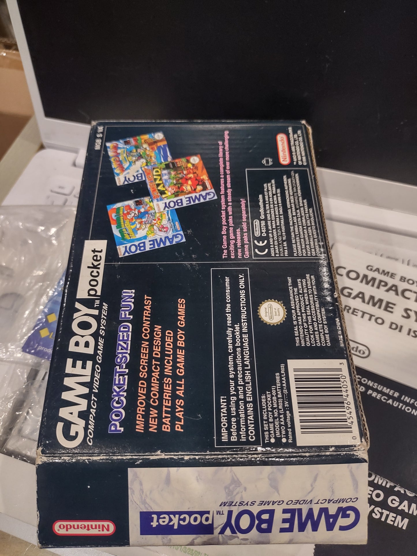 Console Nintendo Game boy Pocket silver