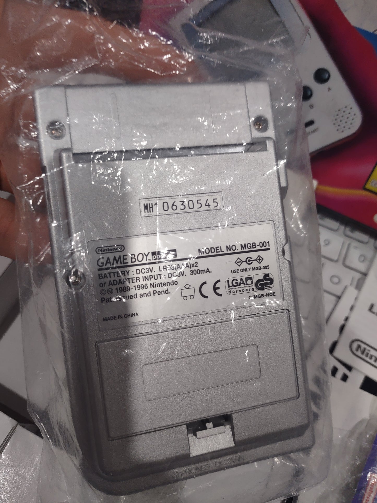 Console Nintendo Game boy Pocket silver