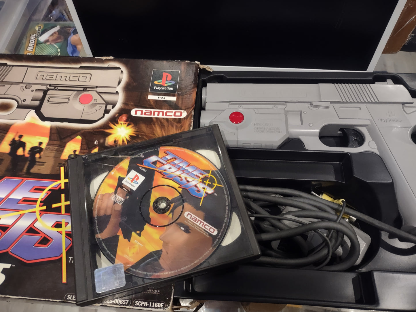 Gioco PlayStation PS1 namco bundle Time crisis +  gcon 45