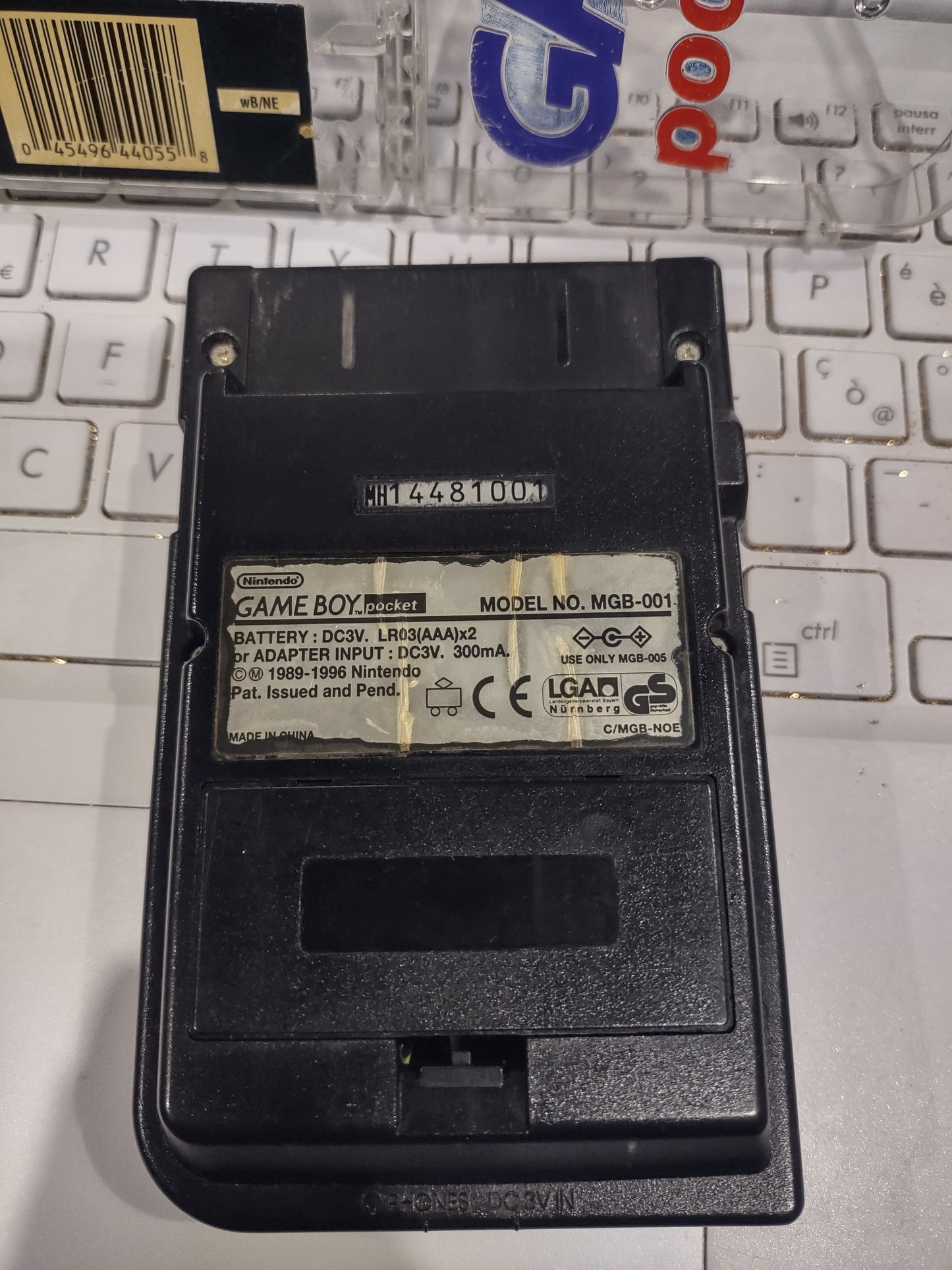 Console Gameboy pocket nero Black + case