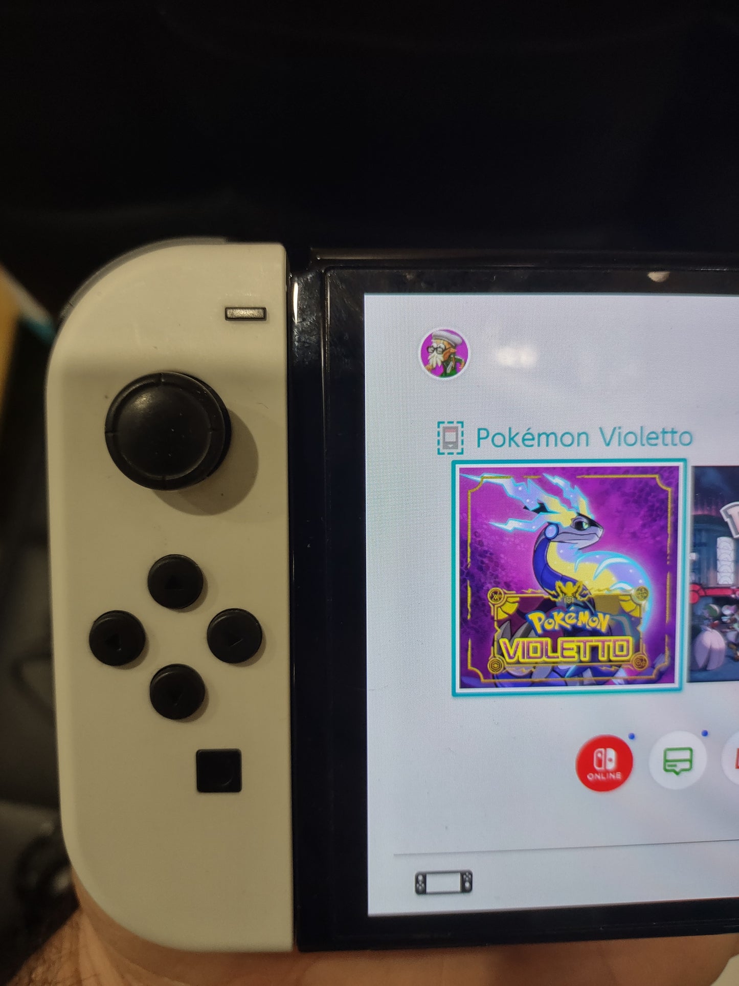 Console switch OLED White Nintendo portatile TV usata no scatola