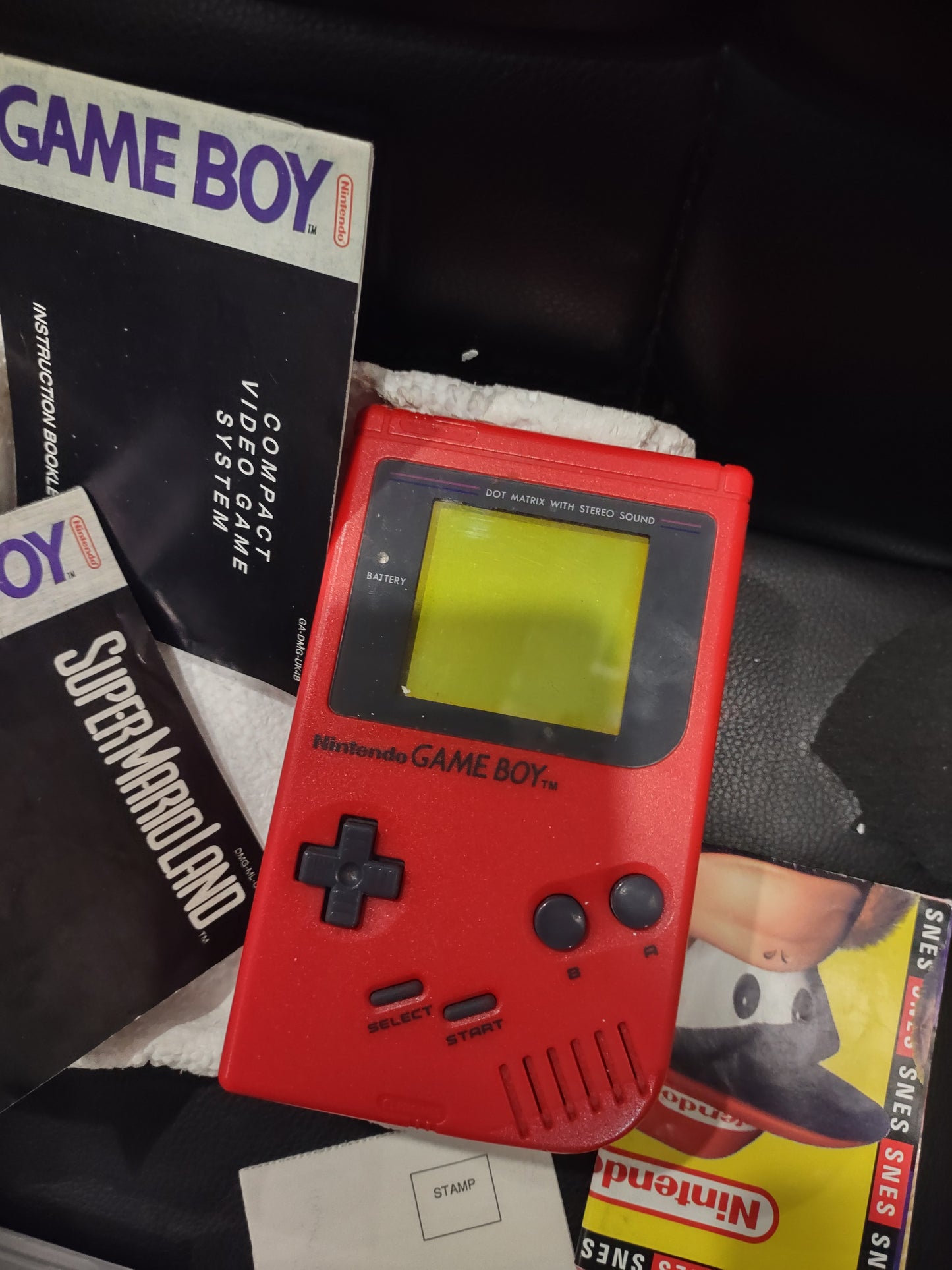 Console Nintendo Game boy Red rosso bundle game pack Super Mario Land