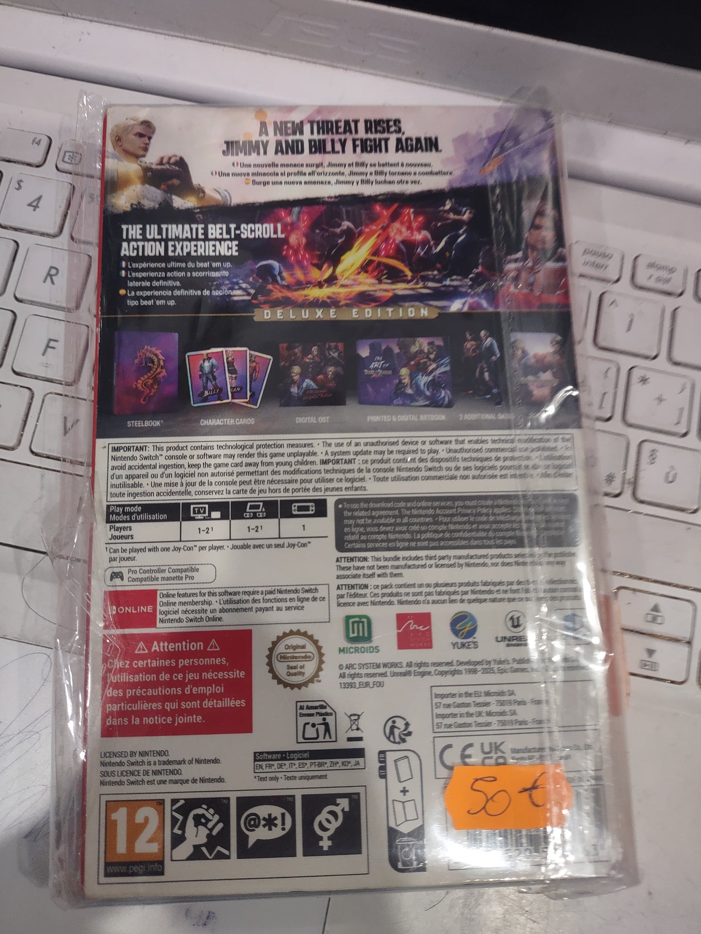 Gioco Nintendo switch Double Dragon revive Deluxe edition