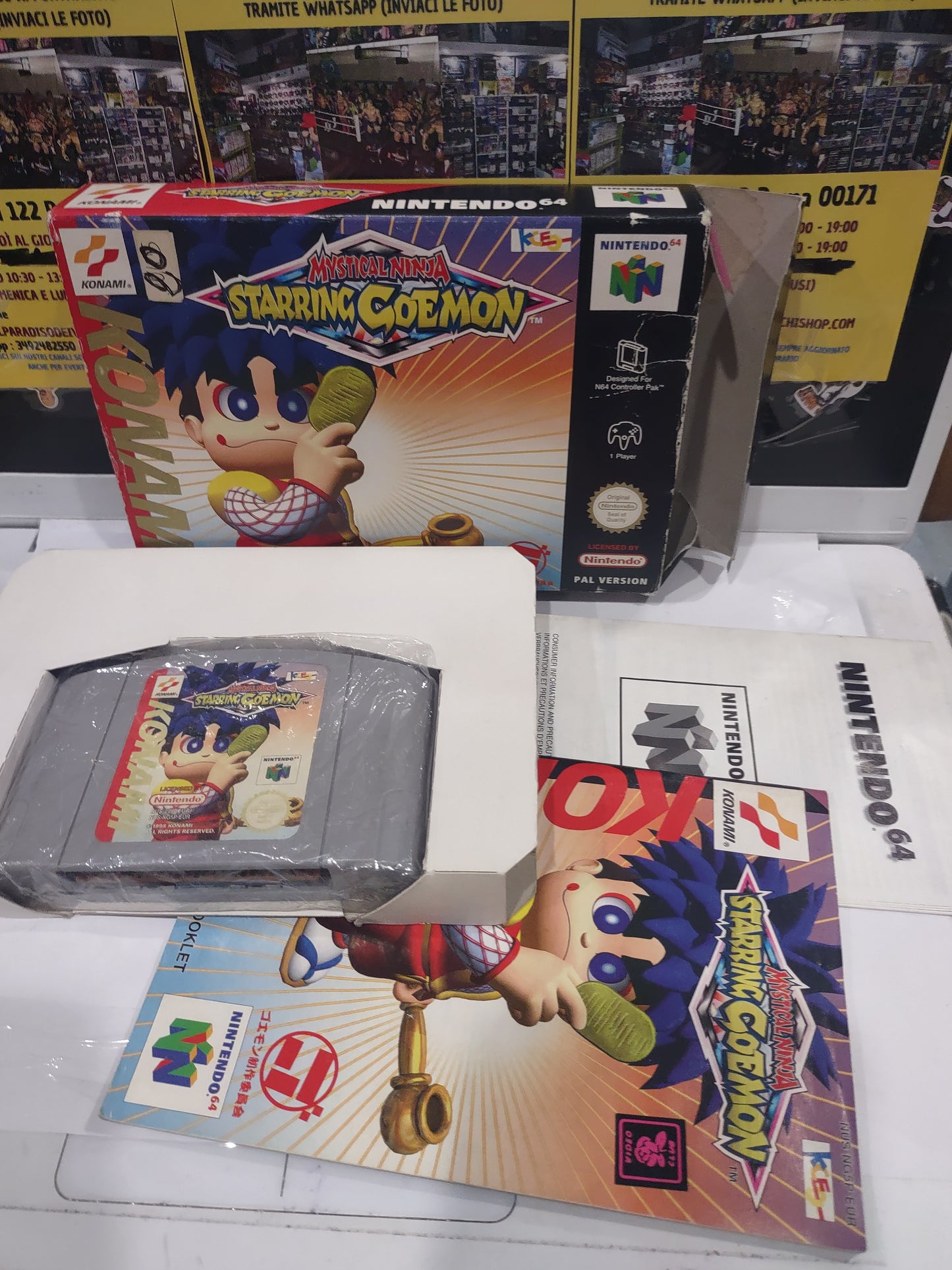 Gioco Nintendo 64 mystical ninja starring goemon PAL eur