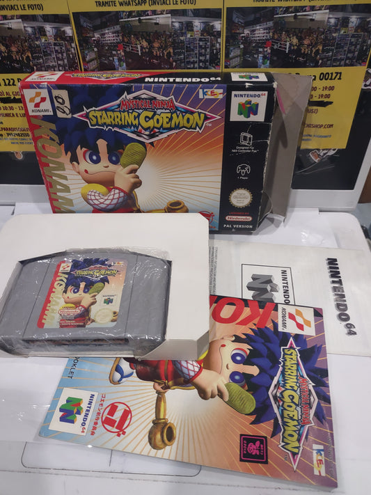 Gioco Nintendo 64 mystical ninja starring goemon PAL eur