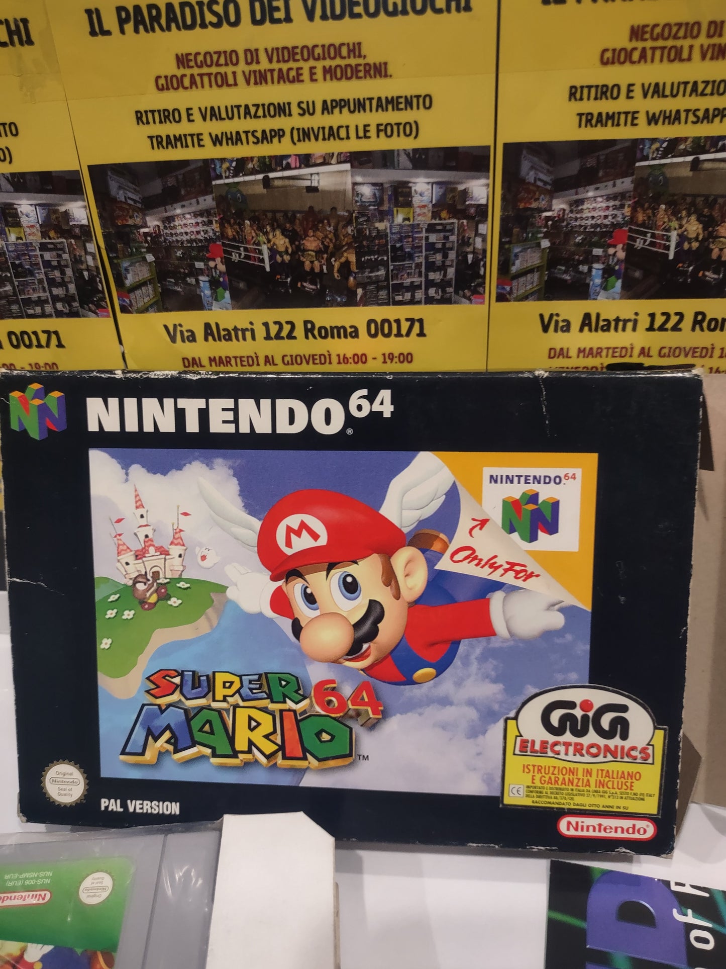 Gioco Nintendo 64 Super Mario 64 n64 giga PAL eur