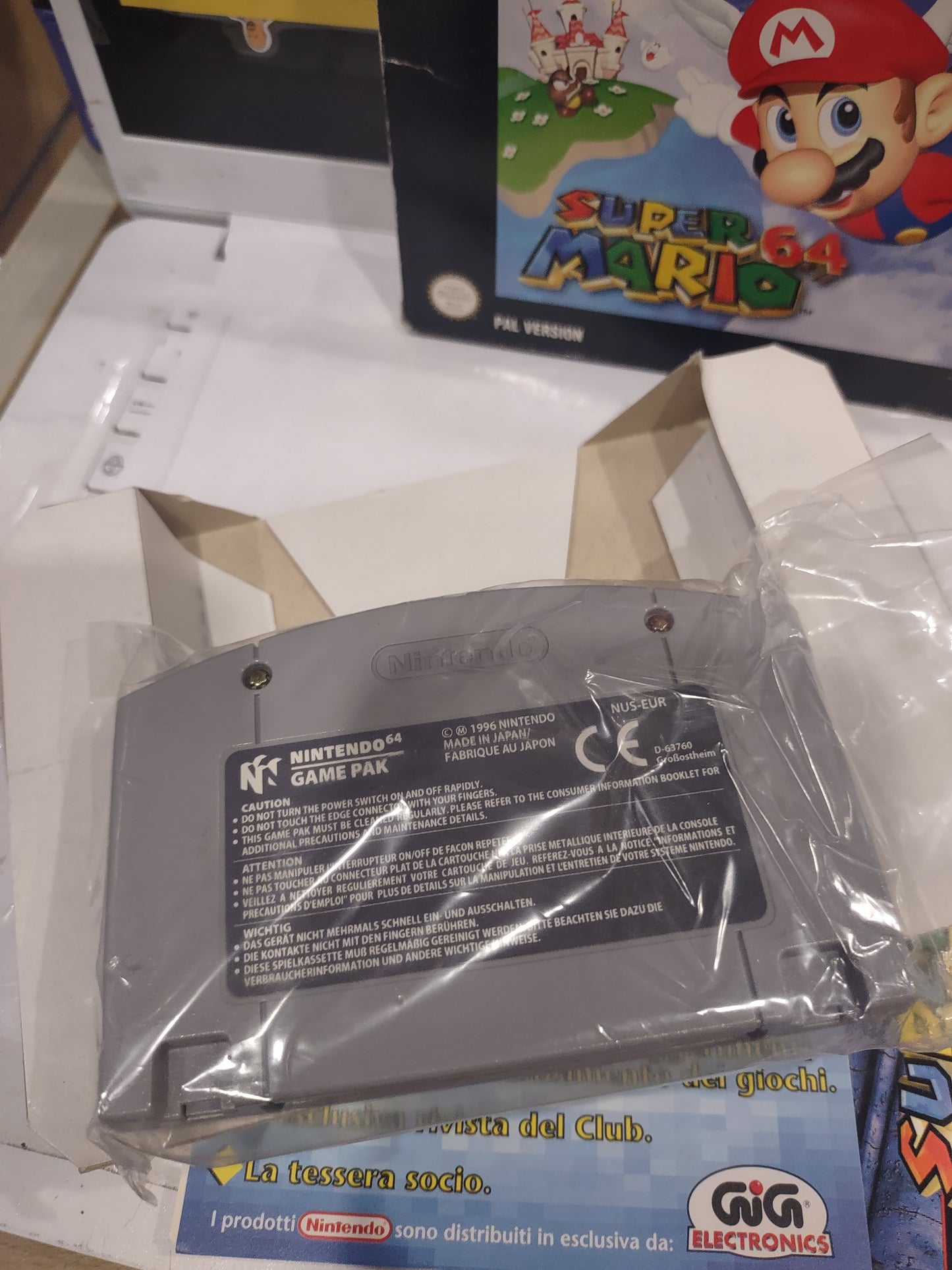 Gioco Nintendo 64 Super Mario 64 n64 giga PAL eur