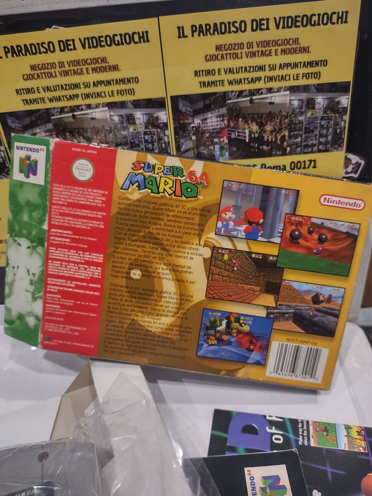Gioco Nintendo 64 Super Mario 64 n64 giga PAL eur