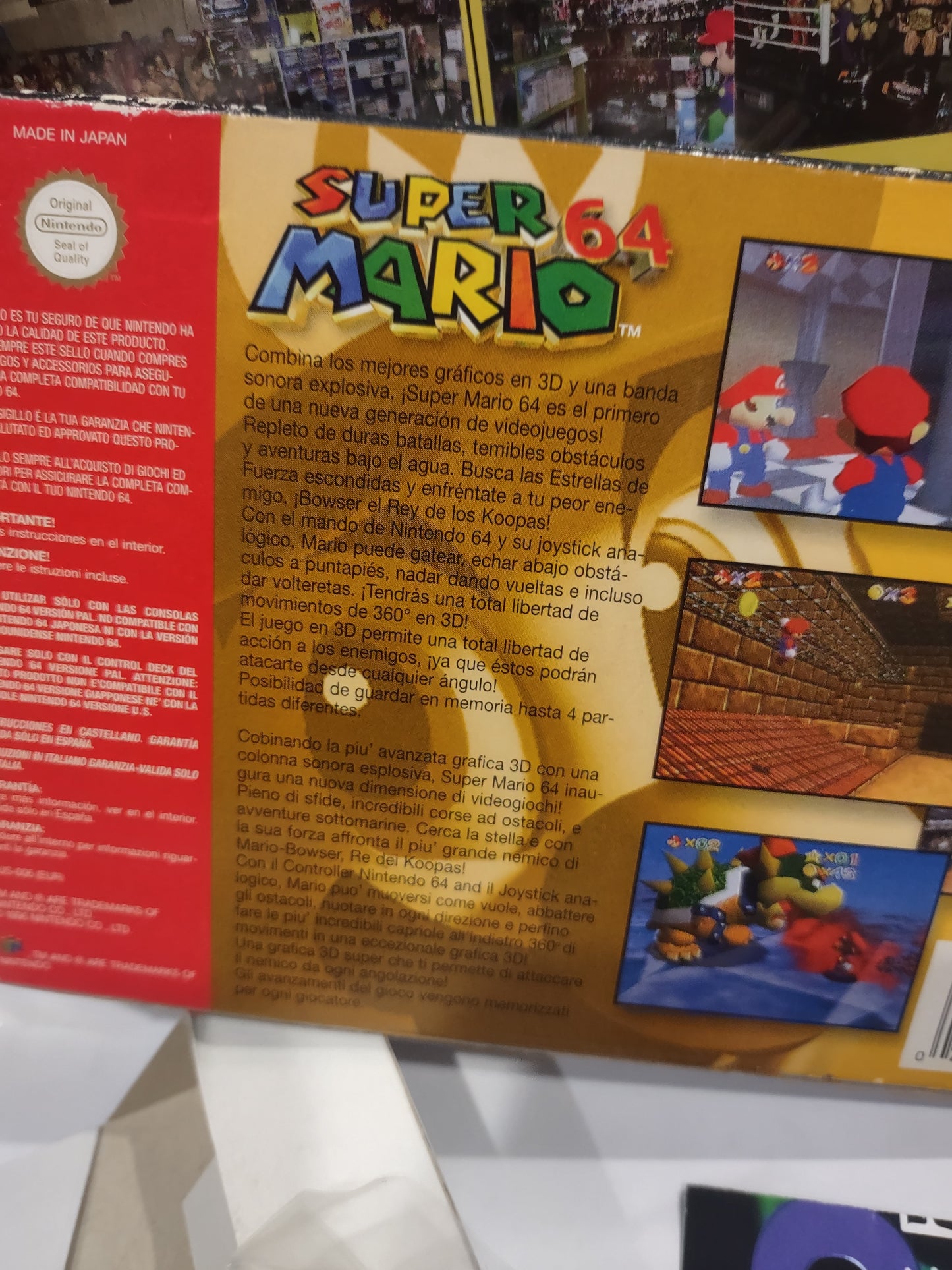 Gioco Nintendo 64 Super Mario 64 n64 giga PAL eur