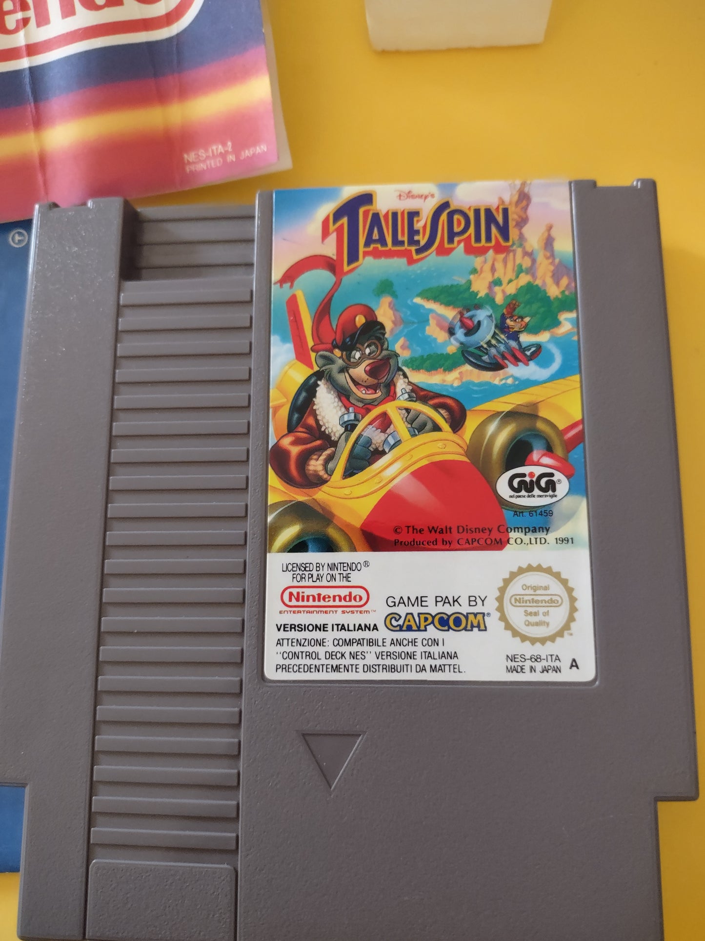 Gioco Nintendo NES Disney talespin capcom giga