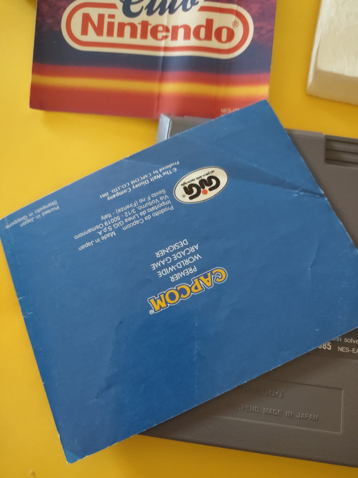 Gioco Nintendo NES Disney talespin capcom giga