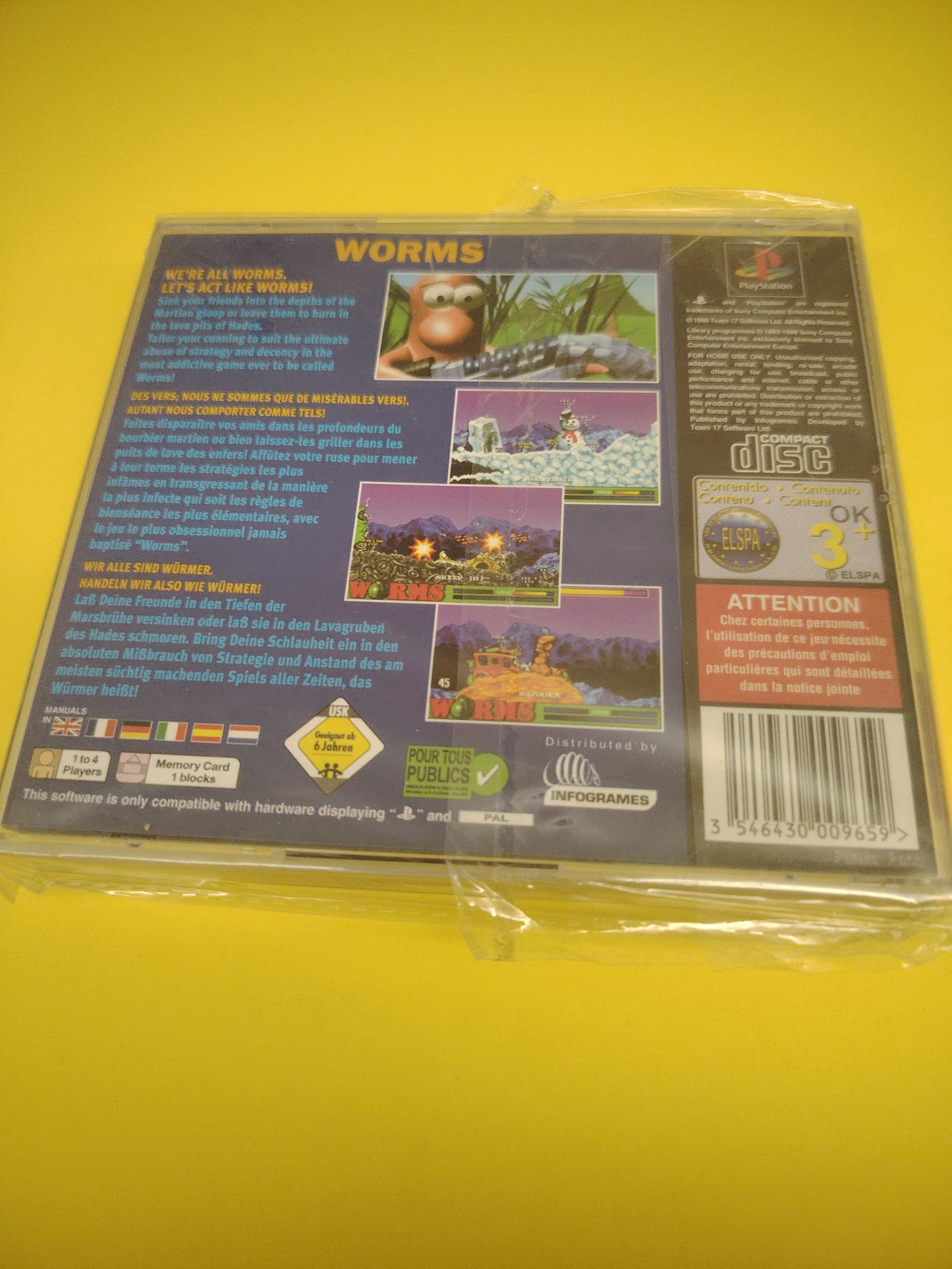 Gioco PlayStation 1 worms