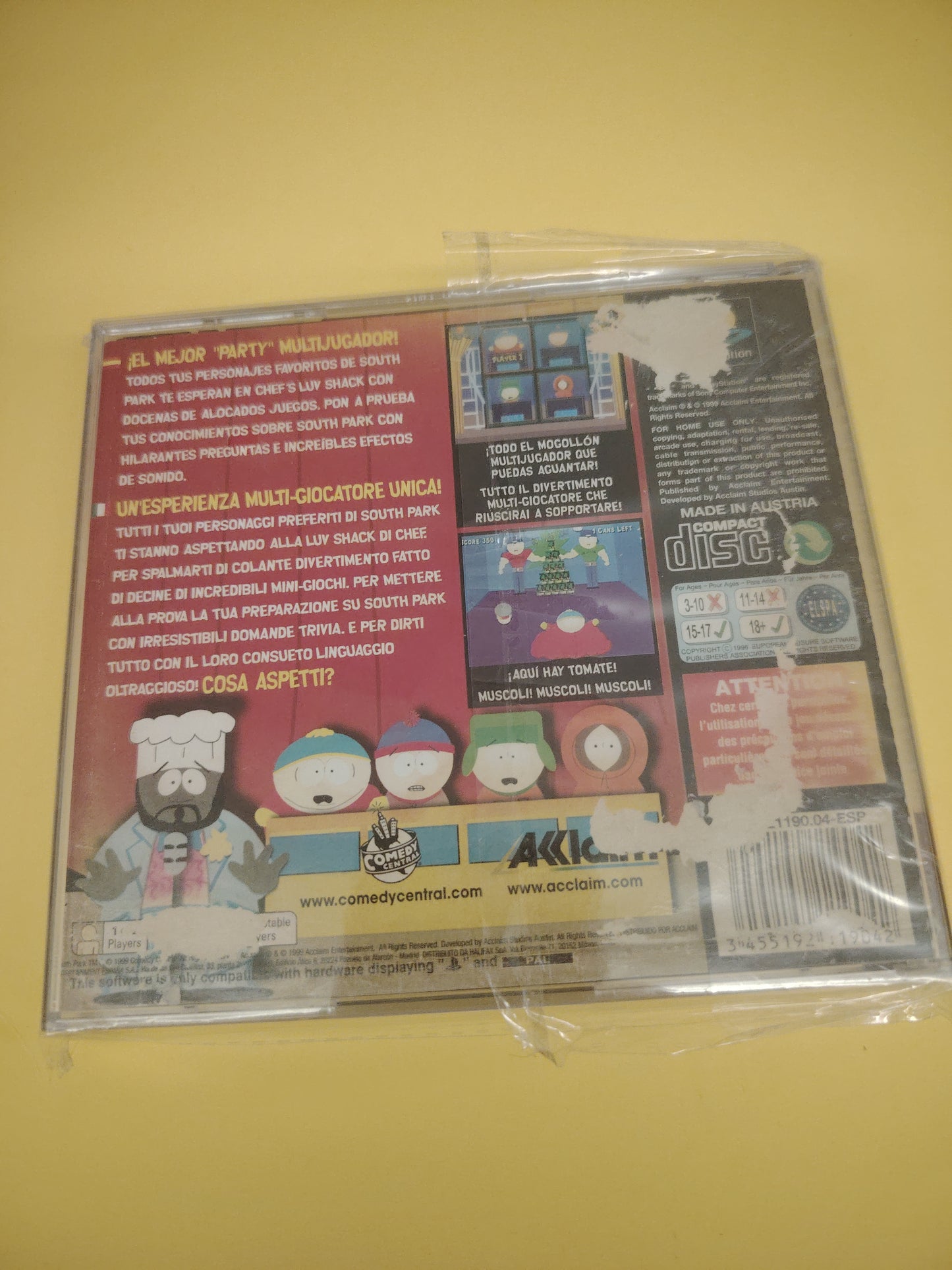 Gioco PlayStation 1 South Park chef's luv shack