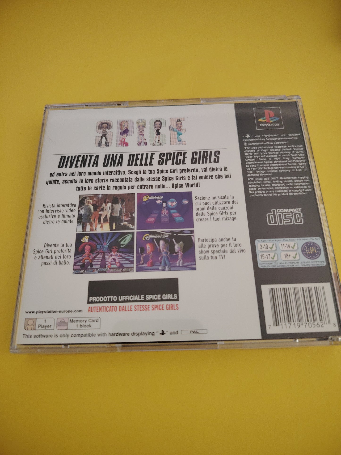 Gioco PlayStation 1 Spice World
