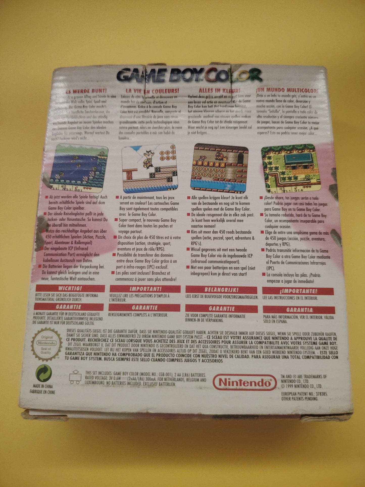 Console Game Boy Color fucsia
