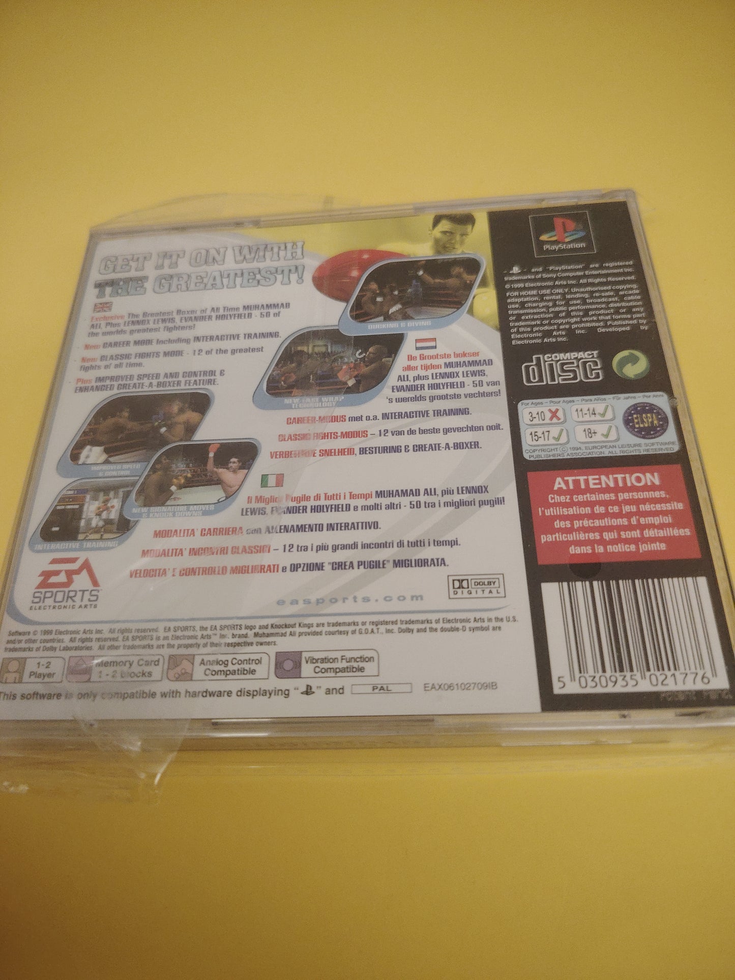 Gioco PlayStation 1 knockout kings 2000