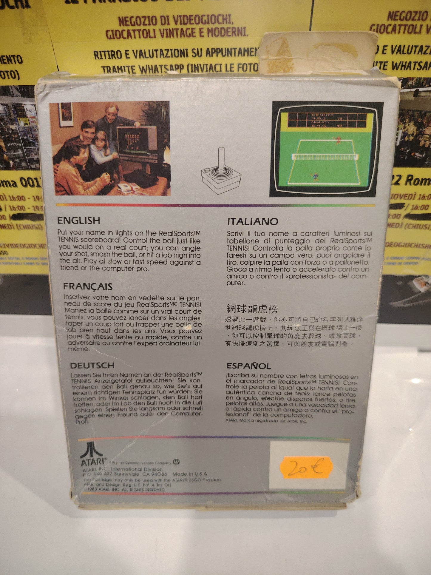 Gioco Atari real sports tennis