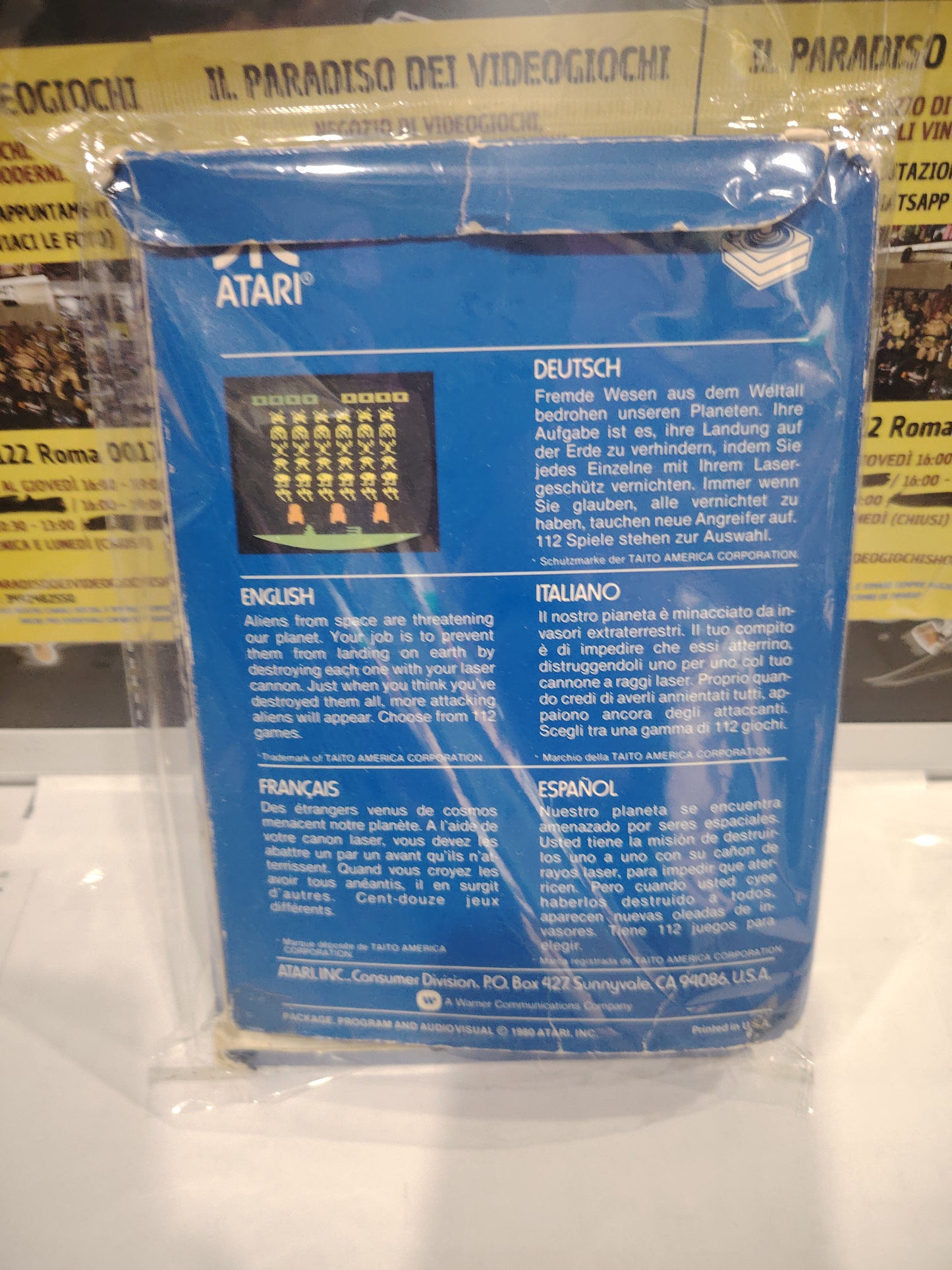 Gioco Atari space invaders 112