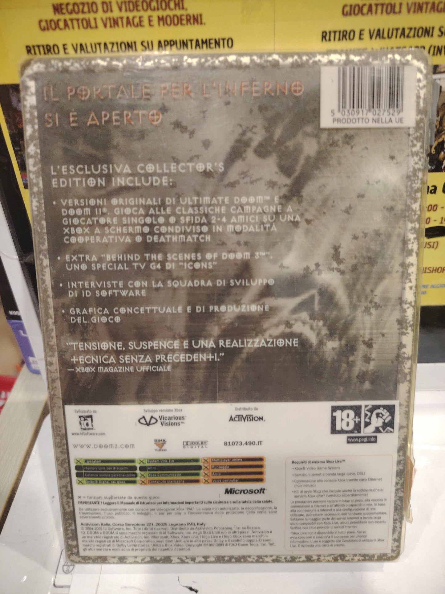 Gioco xbox doom limited Collector's Edition
