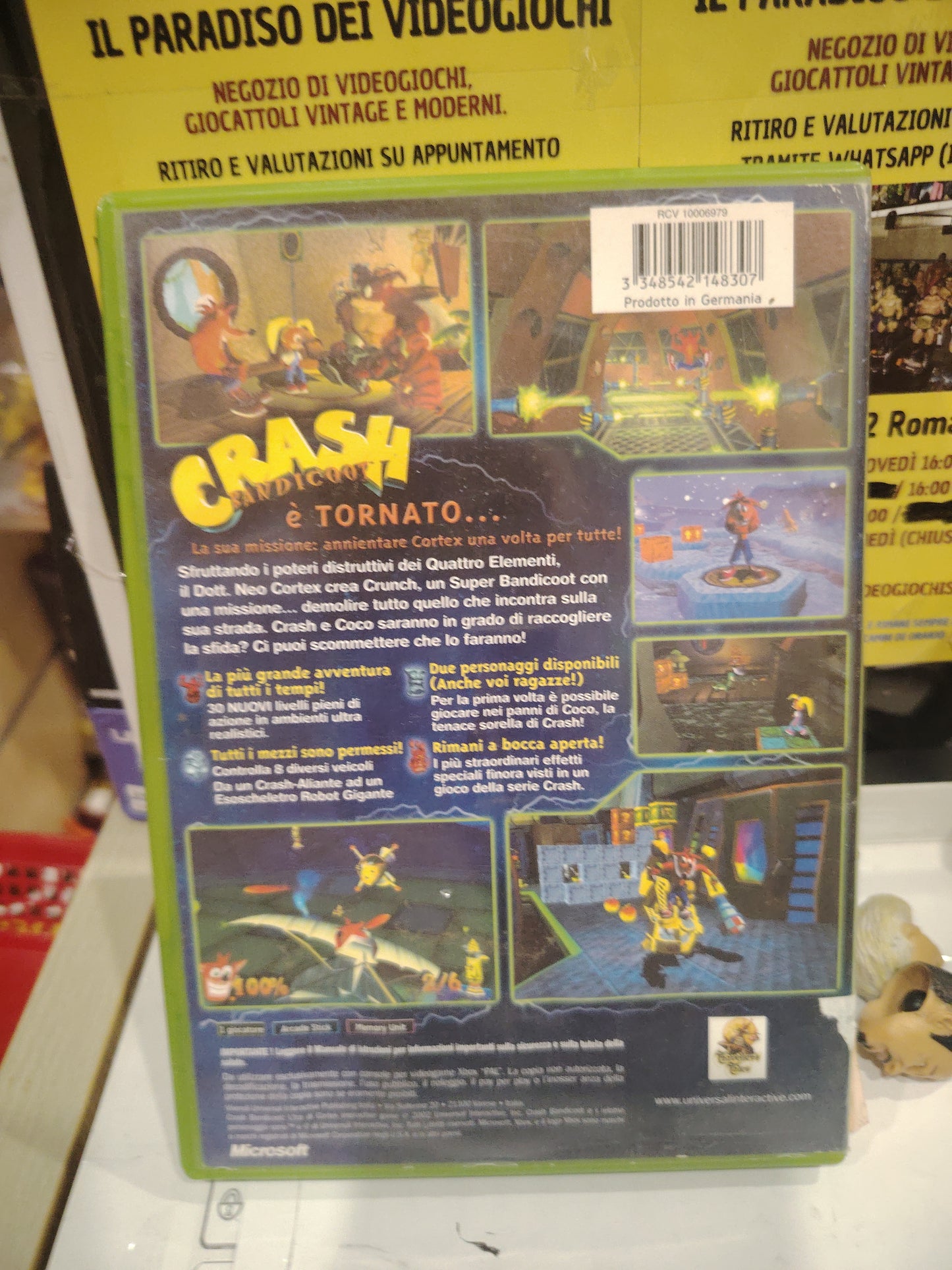 Gioco xbox crash bandicoot l'ira di cortex