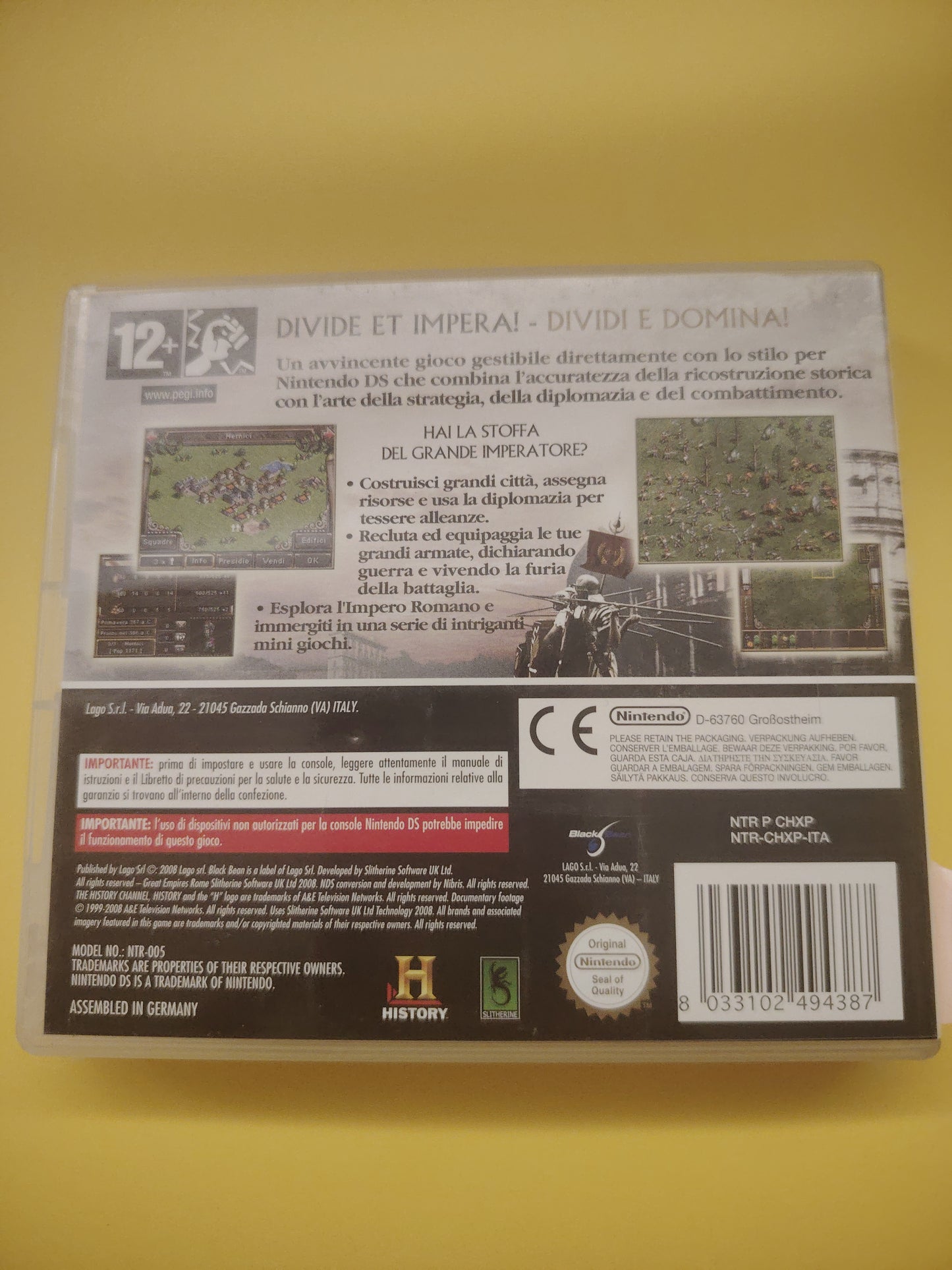 Gioco Nintendo DS Great Empires Rome