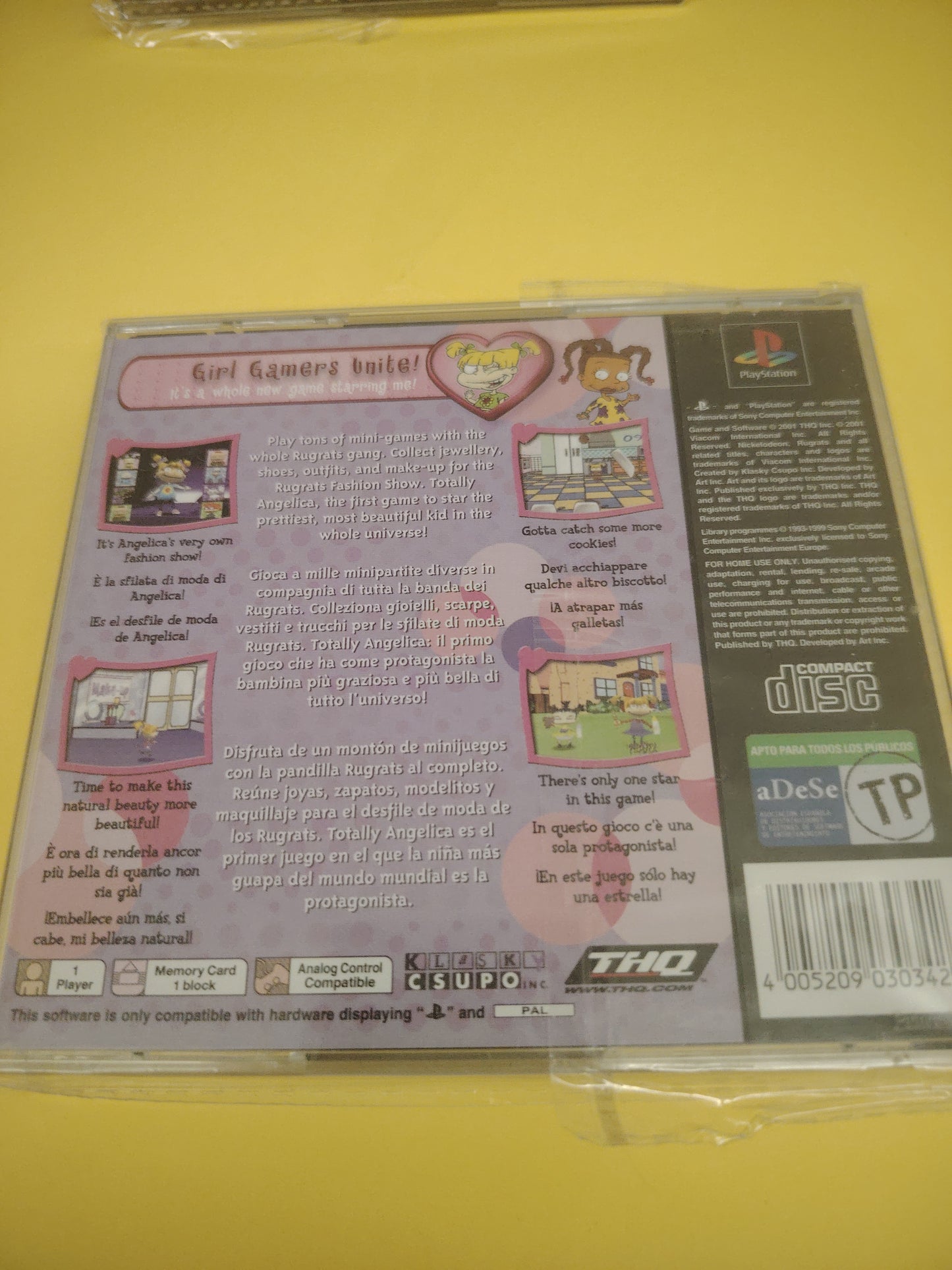 Gioco PlayStation 1 rugrats totally Angelica