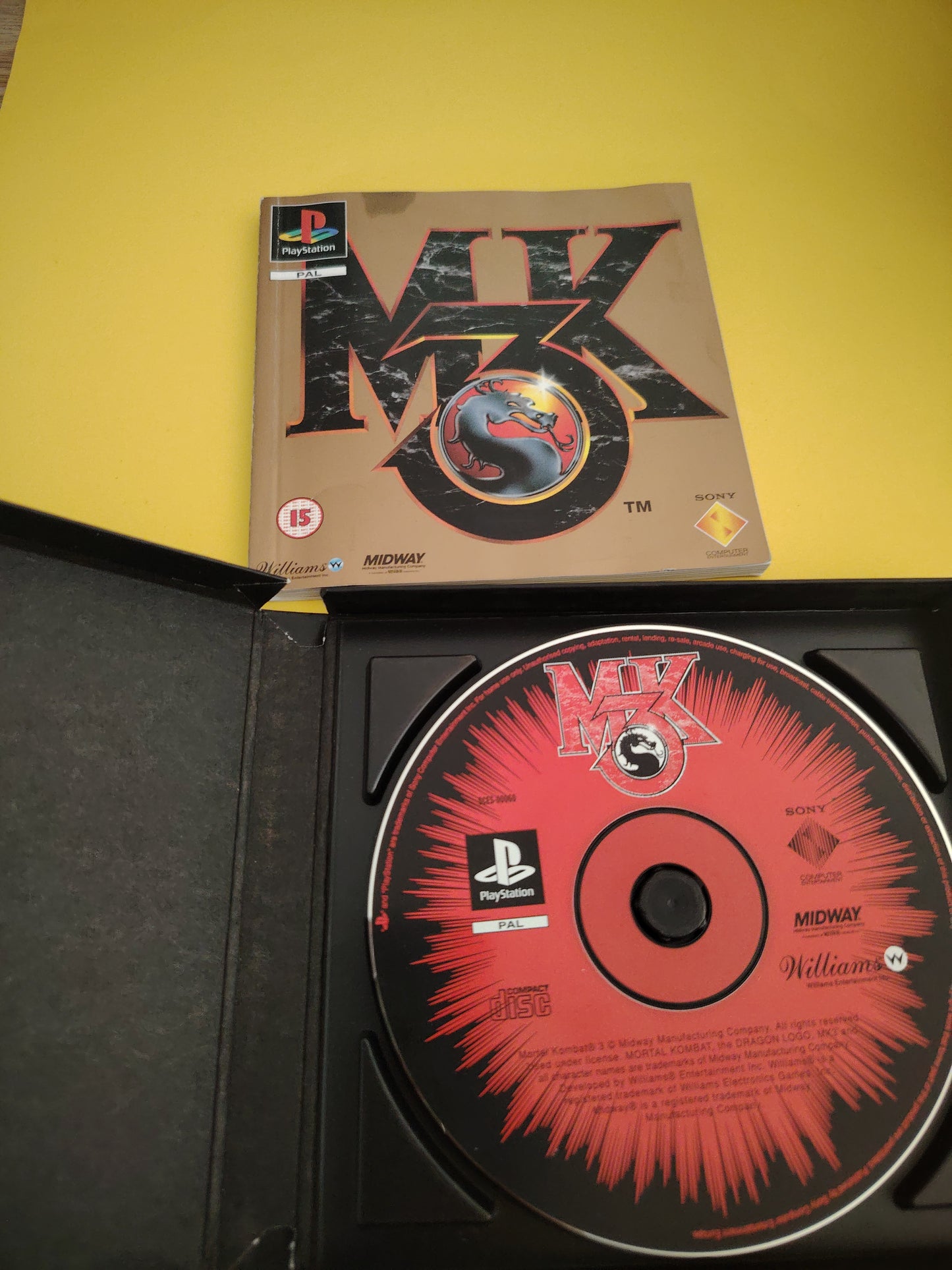 Gioco Playstation 1 Ps1 mortal kombat 3 cofanetto box cartonato