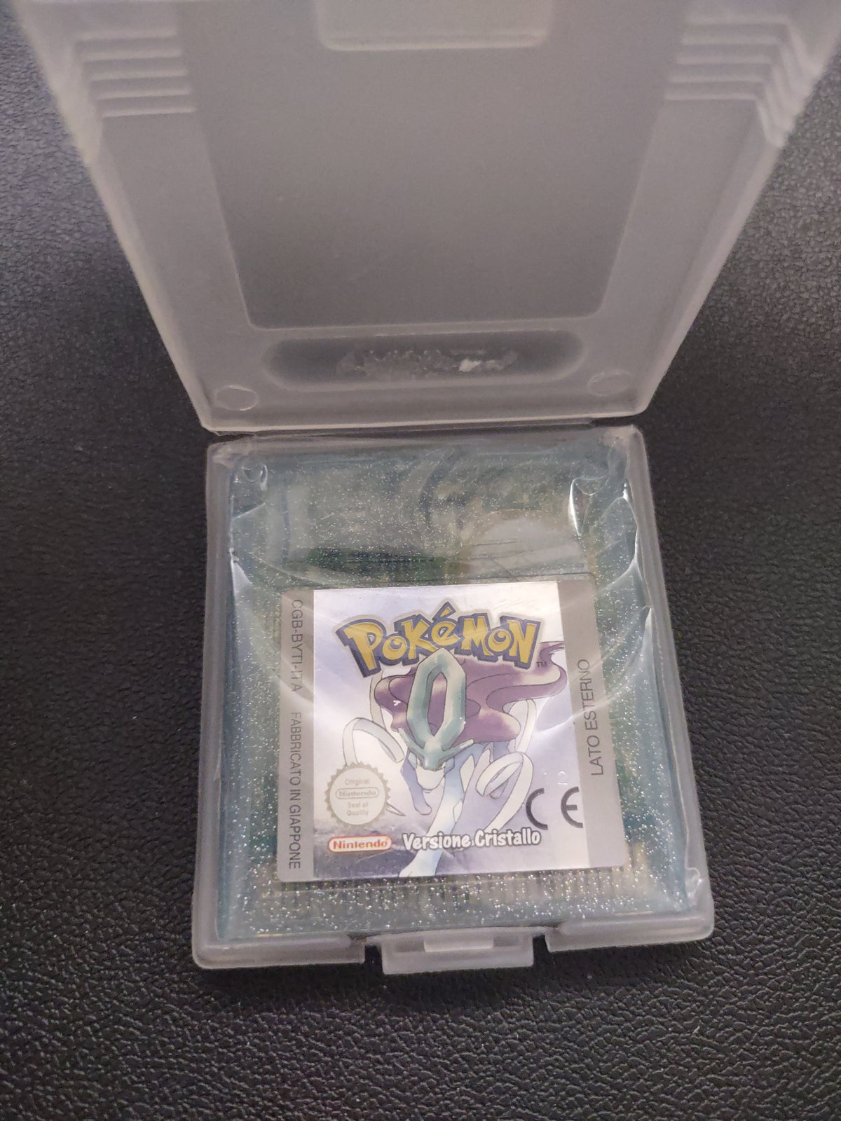 Console Game Boy Color Viola Nintendo + Pokémon cristallo solo cartuccia