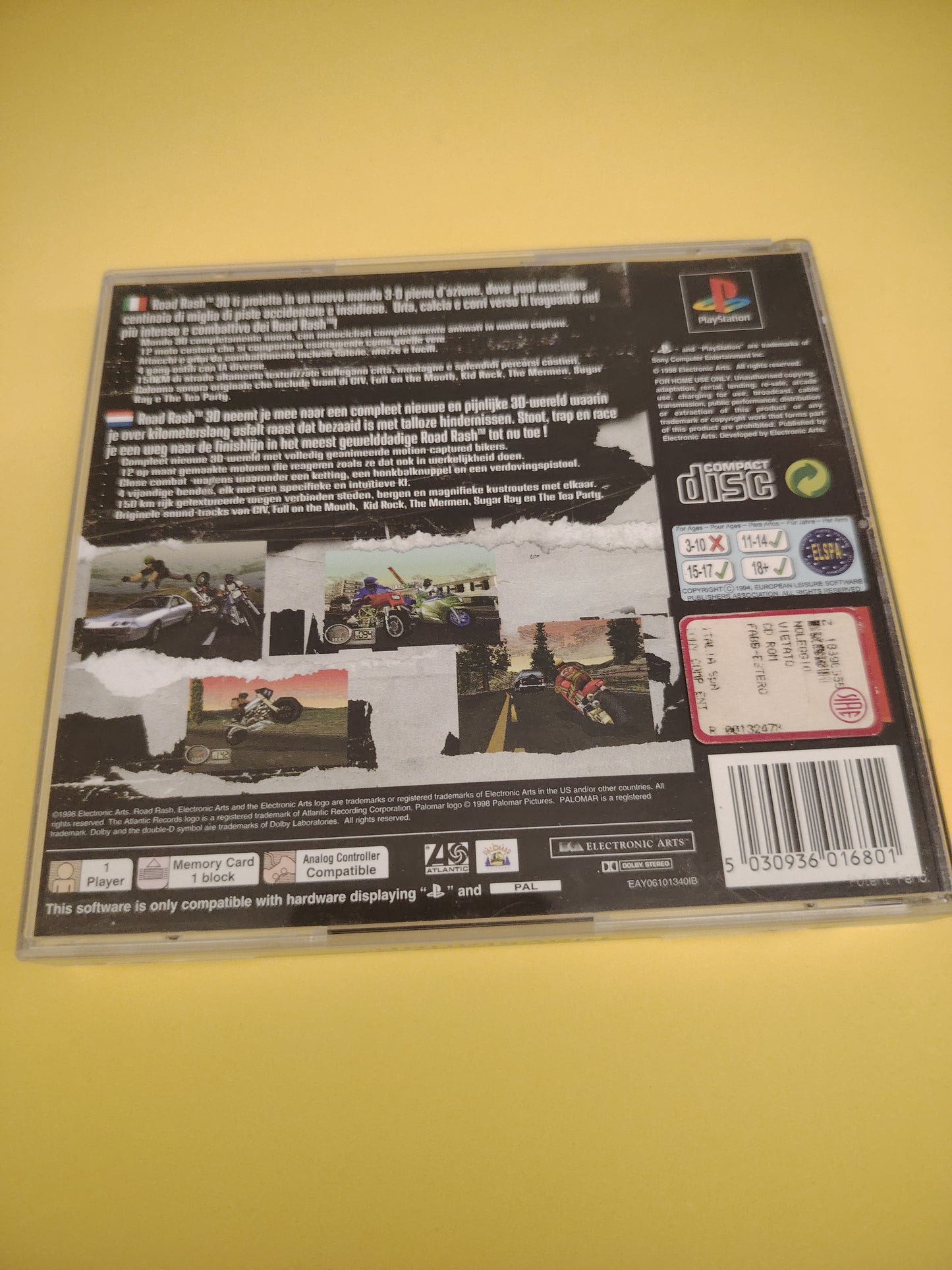 Gioco PlayStation 1 road rash 3d