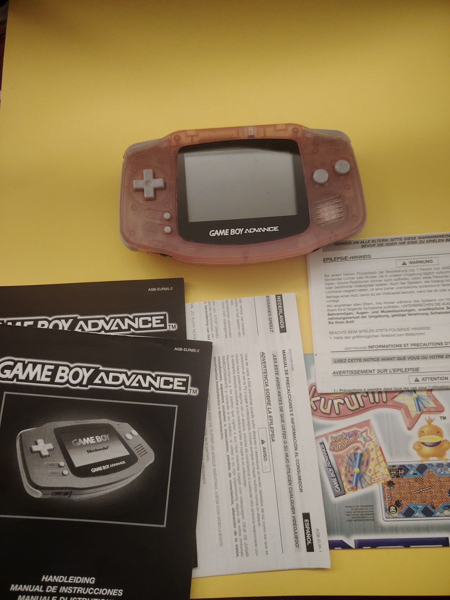 Console nintendo Game Boy Advance Rosa con scatola