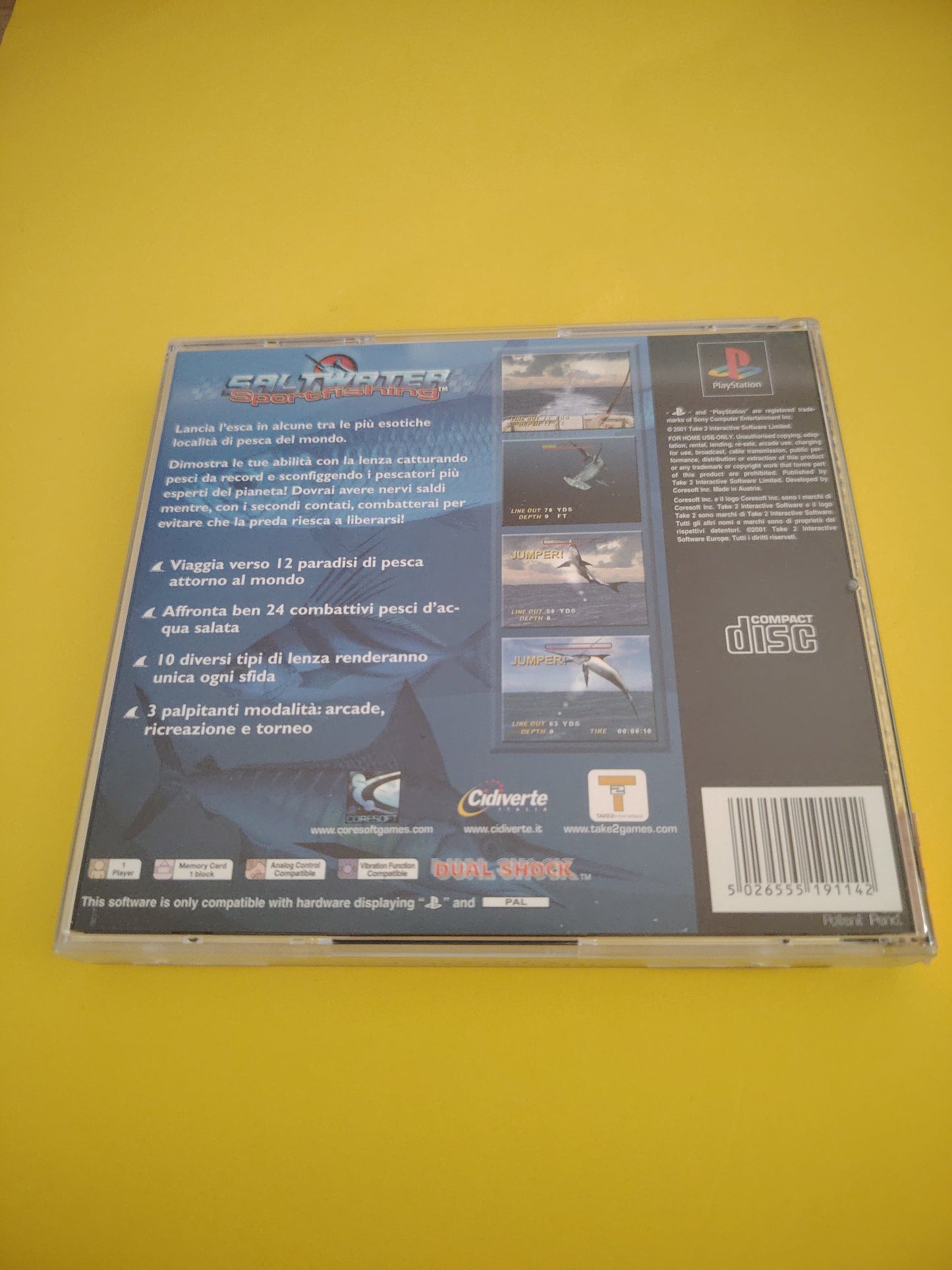 Gioco Playstation 1 saltwater sportfishing