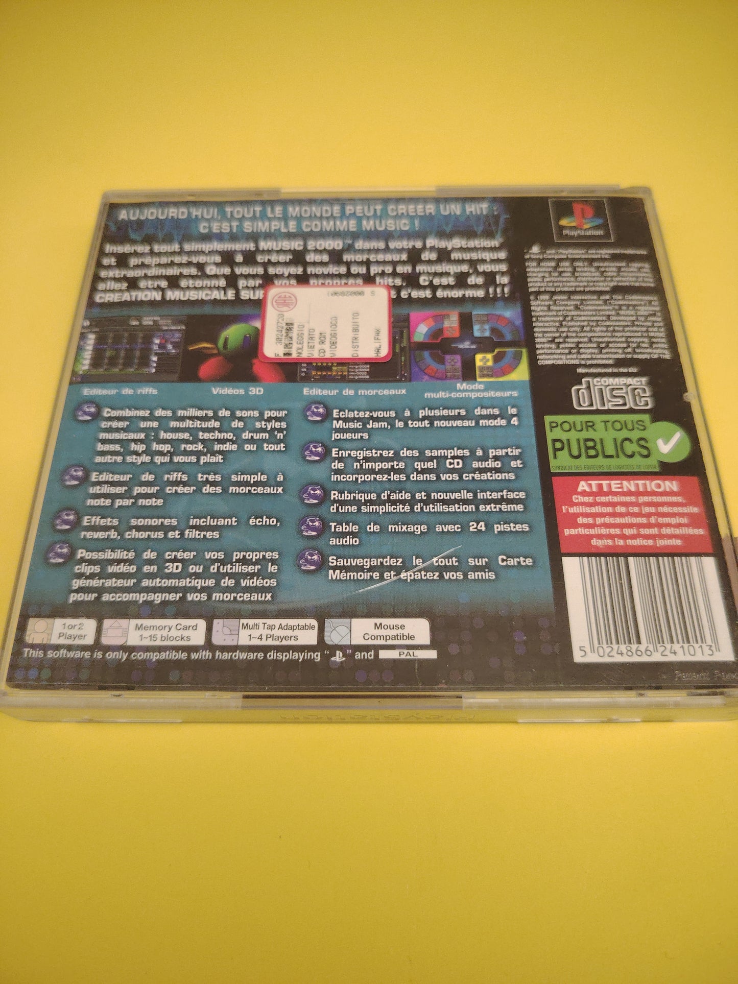 Gioco PlayStation 1 music 2000