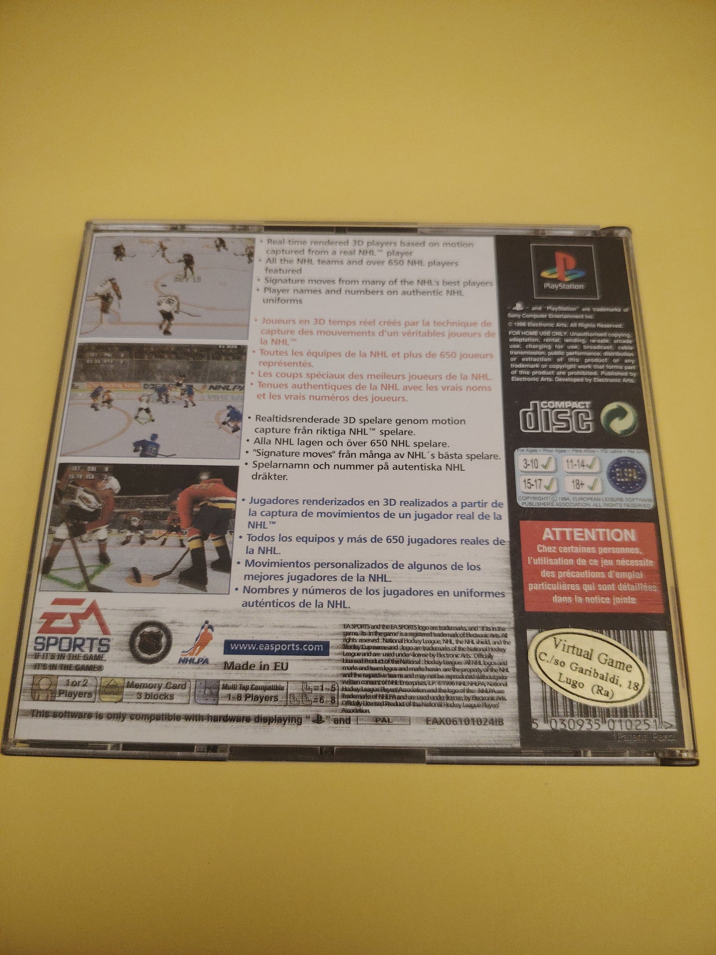 Gioco PlayStation 1 nhl 97