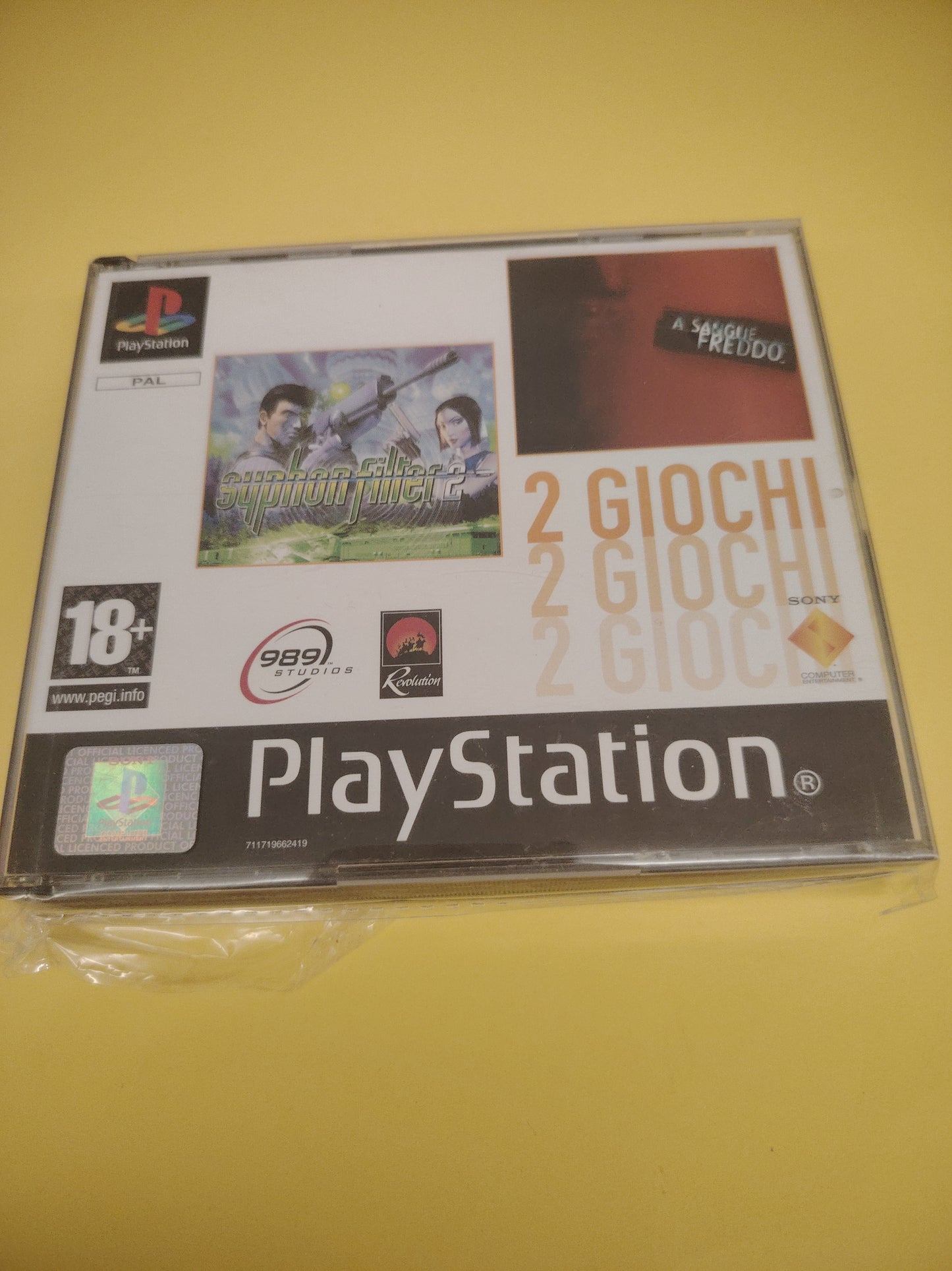 Gioco PlayStation 1 Syphon Filter 2 a sangue freddo 2 giochi