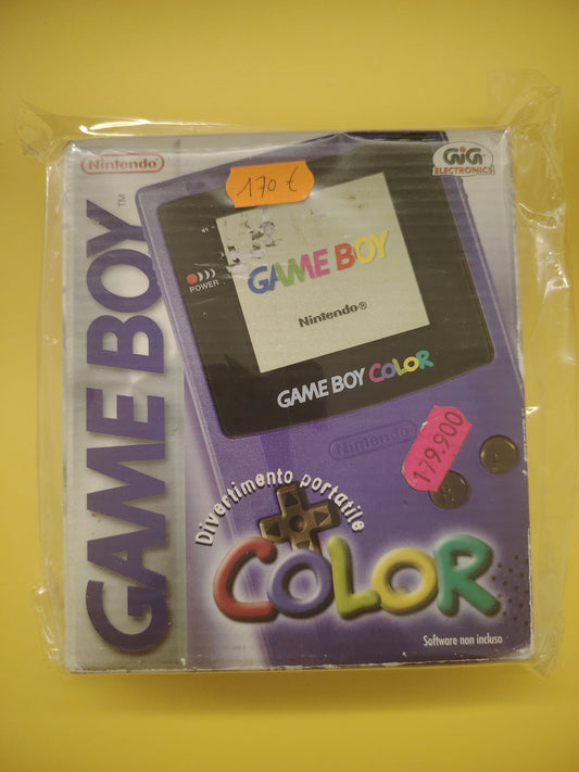 Console Game Boy Color Viola Nintendo + Pokémon cristallo solo cartuccia