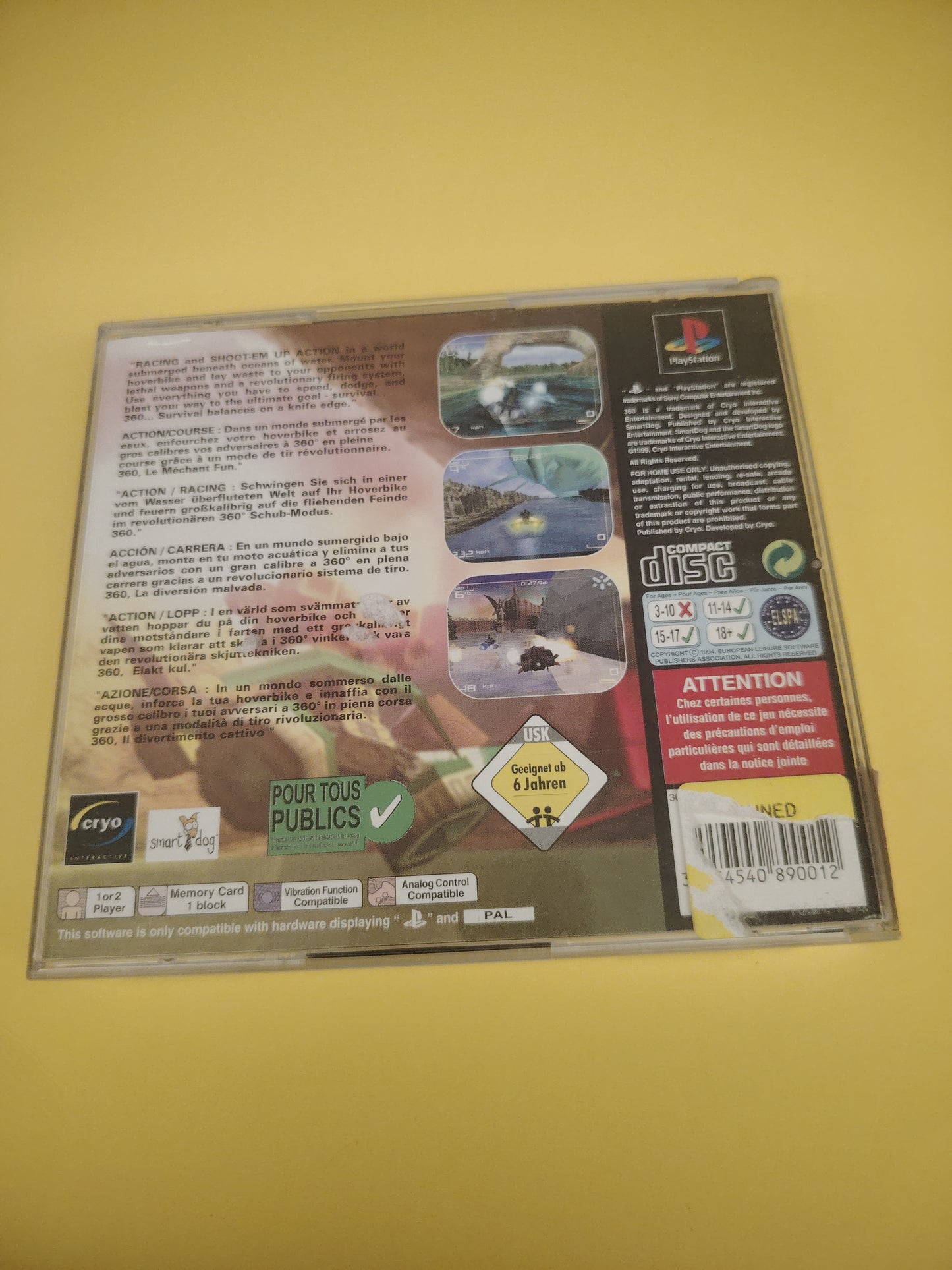 Gioco PlayStation 1 360 three Sixty