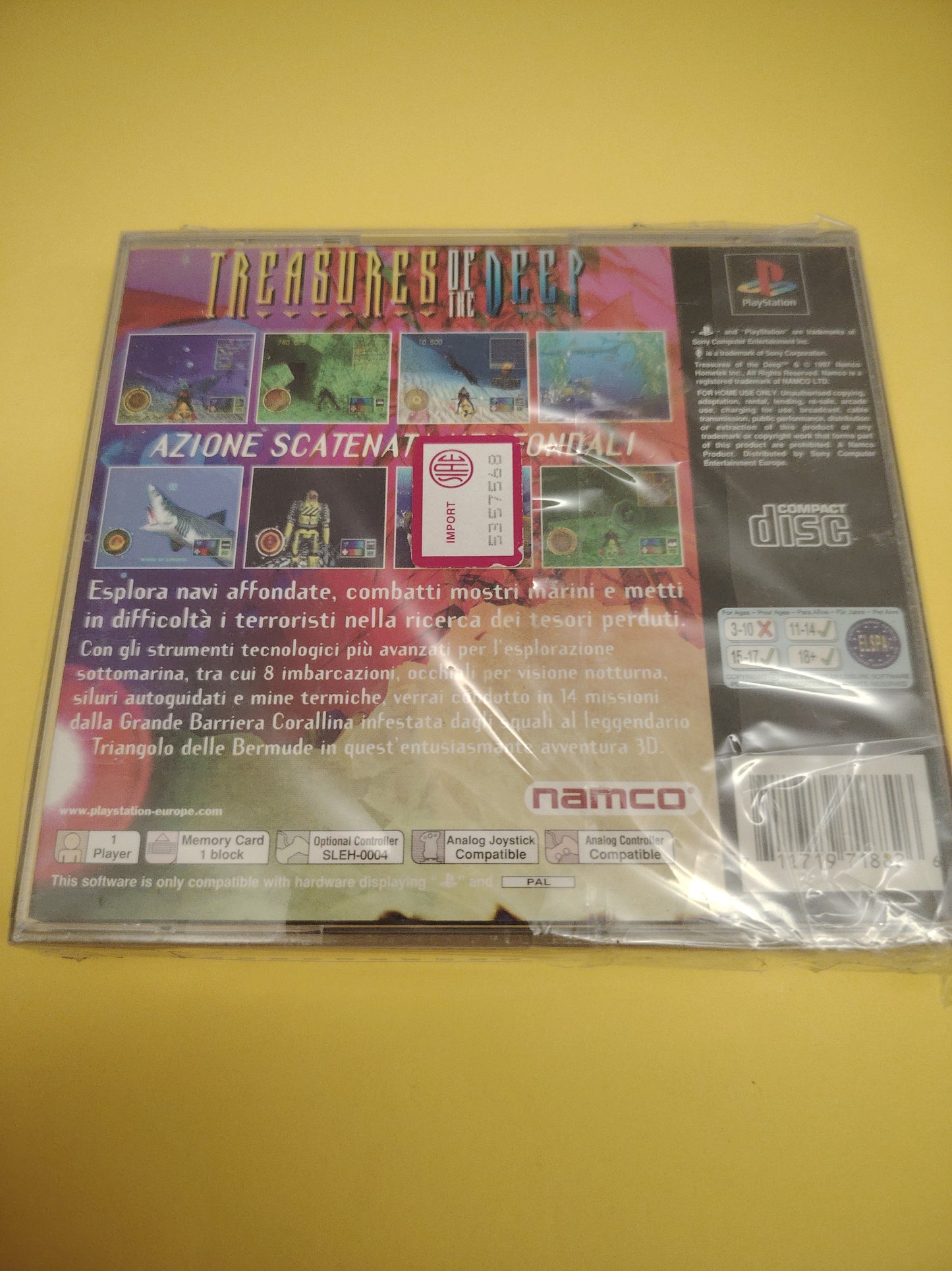 Gioco PlayStation 1 treasures of the deep + demo