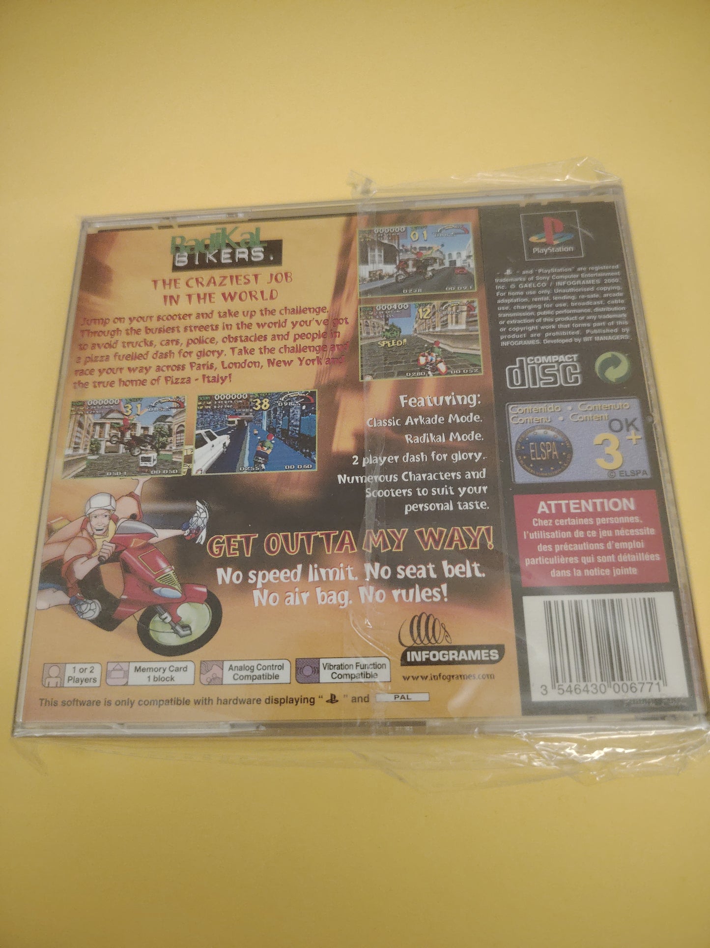 Gioco PlayStation 1 Radikal Bikers