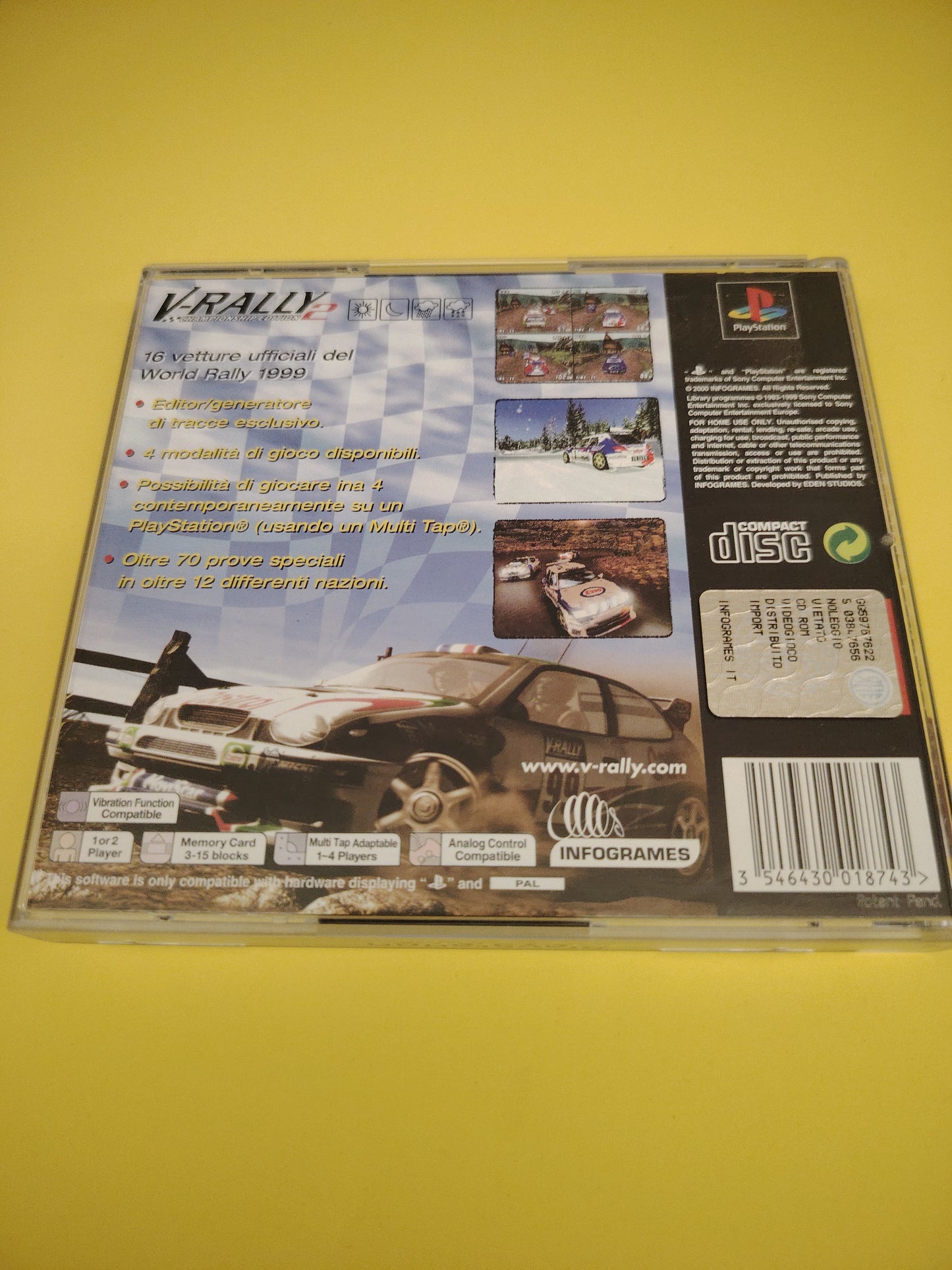 Gioco PlayStation 1 v-rally 2